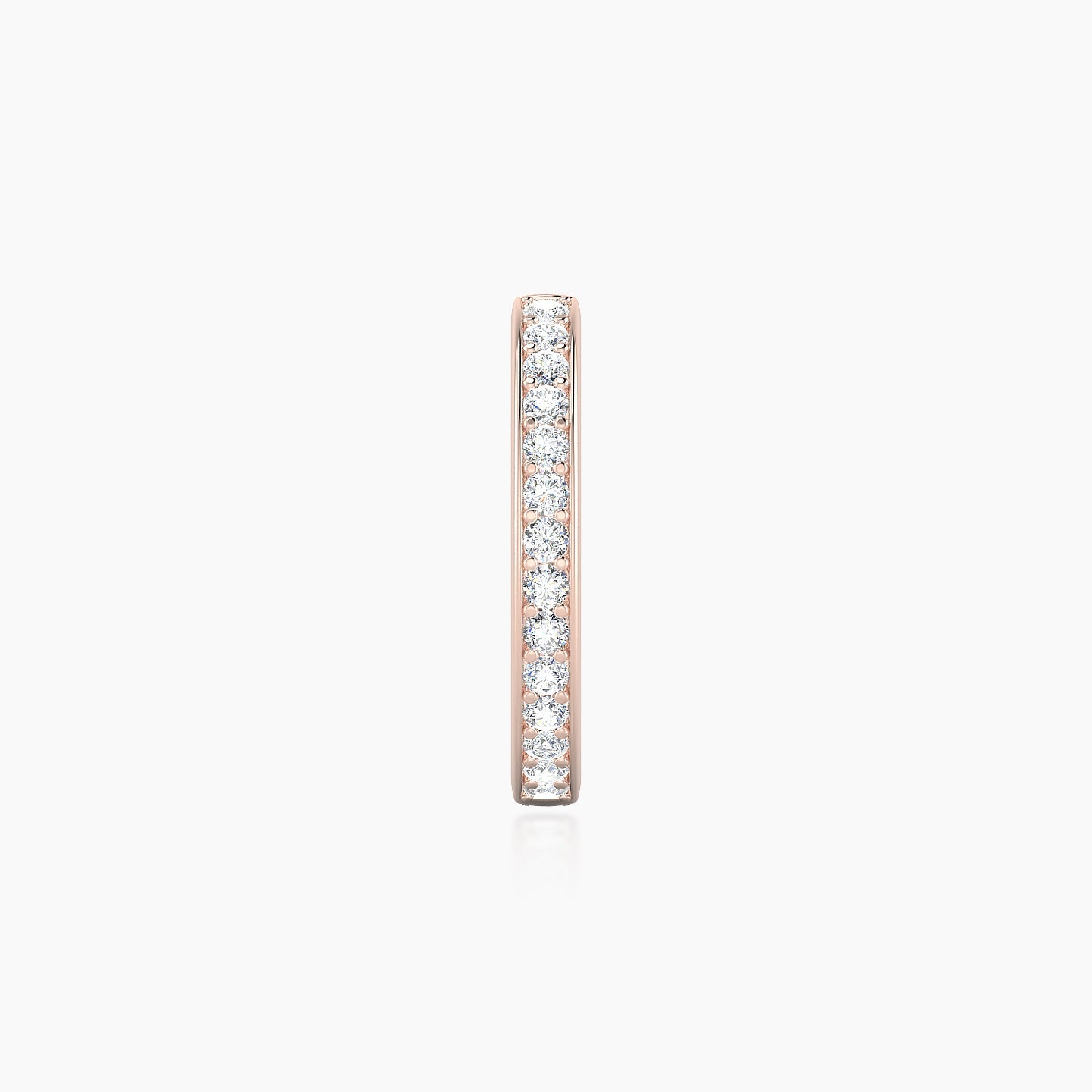 Lyssa | 18k Rose Gold 9.5 mm Diamond Nose Ring Piercing