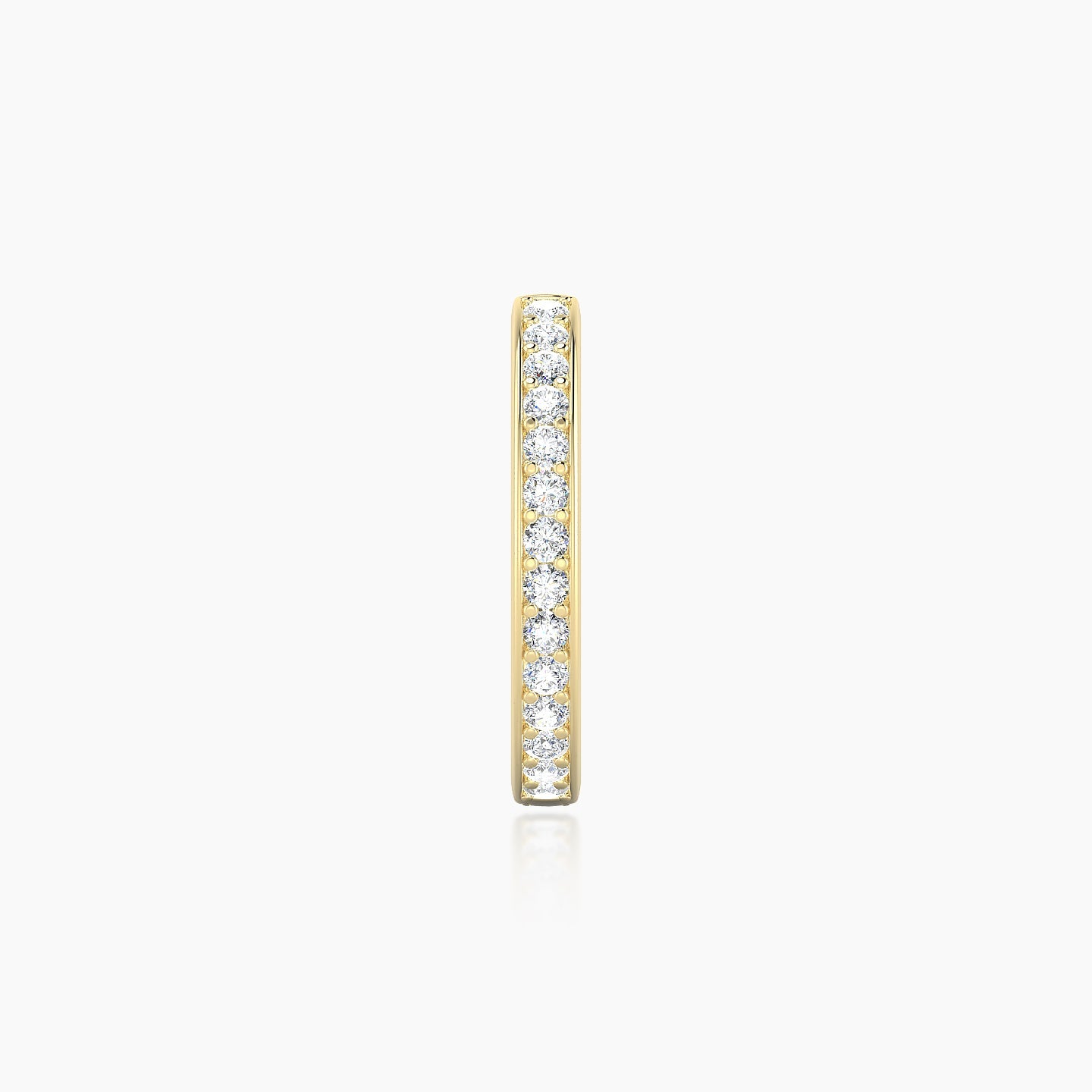 Lyssa | 18k Yellow Gold 9.5 mm Diamond Nose Ring Piercing