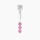 Ma'at | Trilogy Pink Sapphire & Diamond Rook Piercing