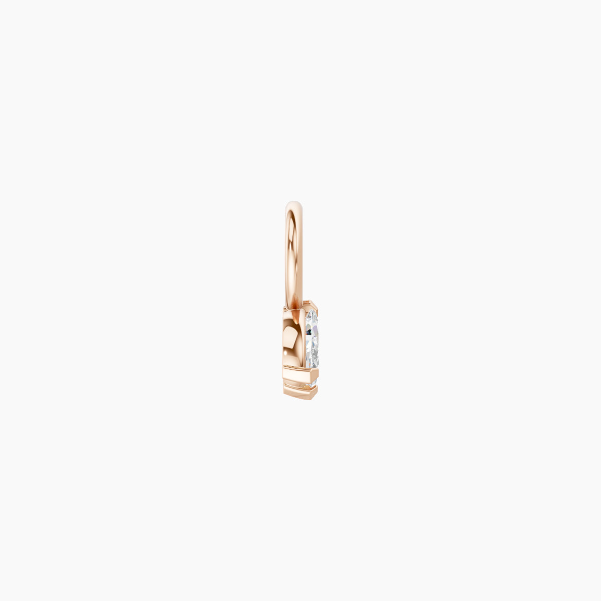 Maia | 18k Rose Gold 6 mm Lotus Diamond Charm