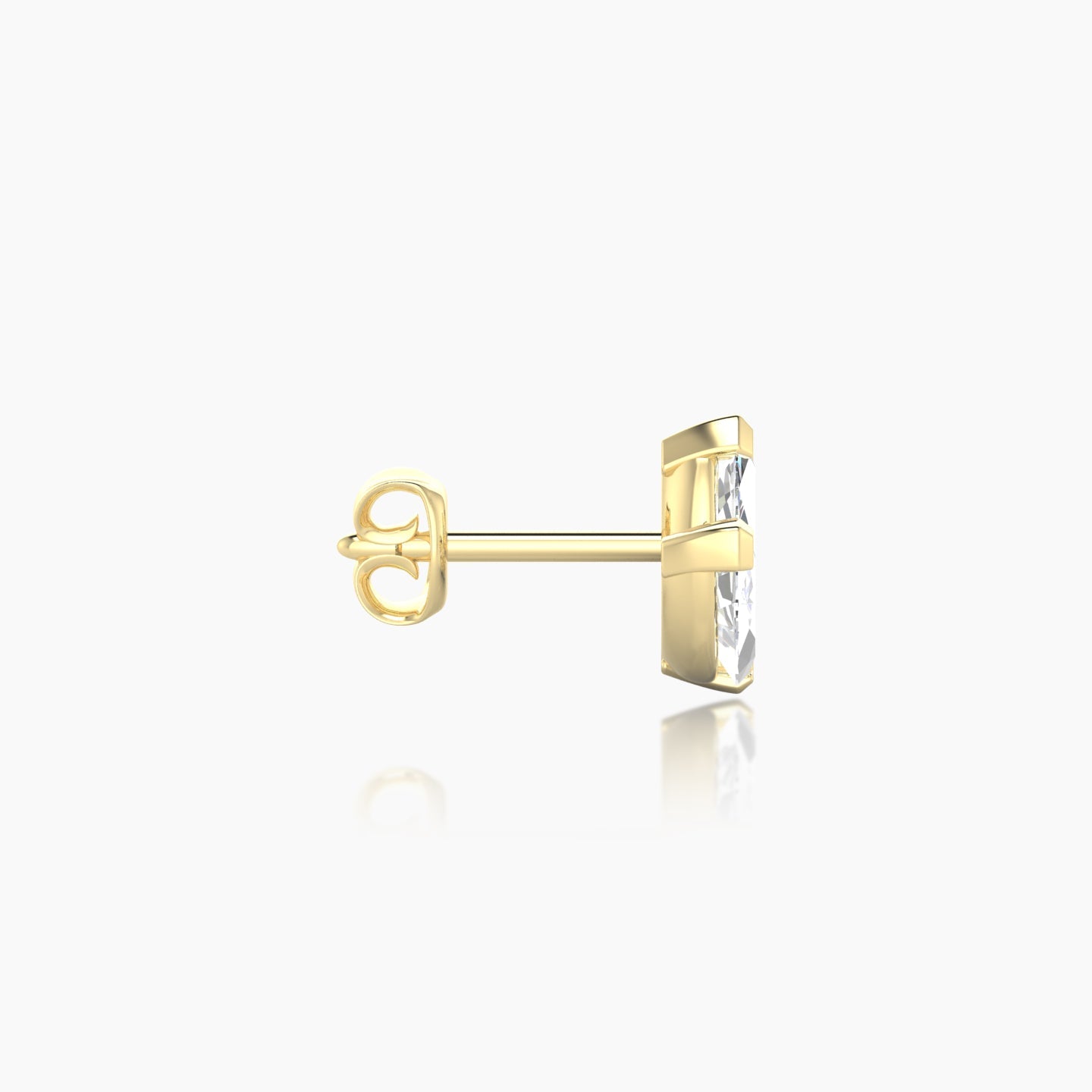 Maia | 18k Yellow Gold 11 mm Lotus Diamond Earring
