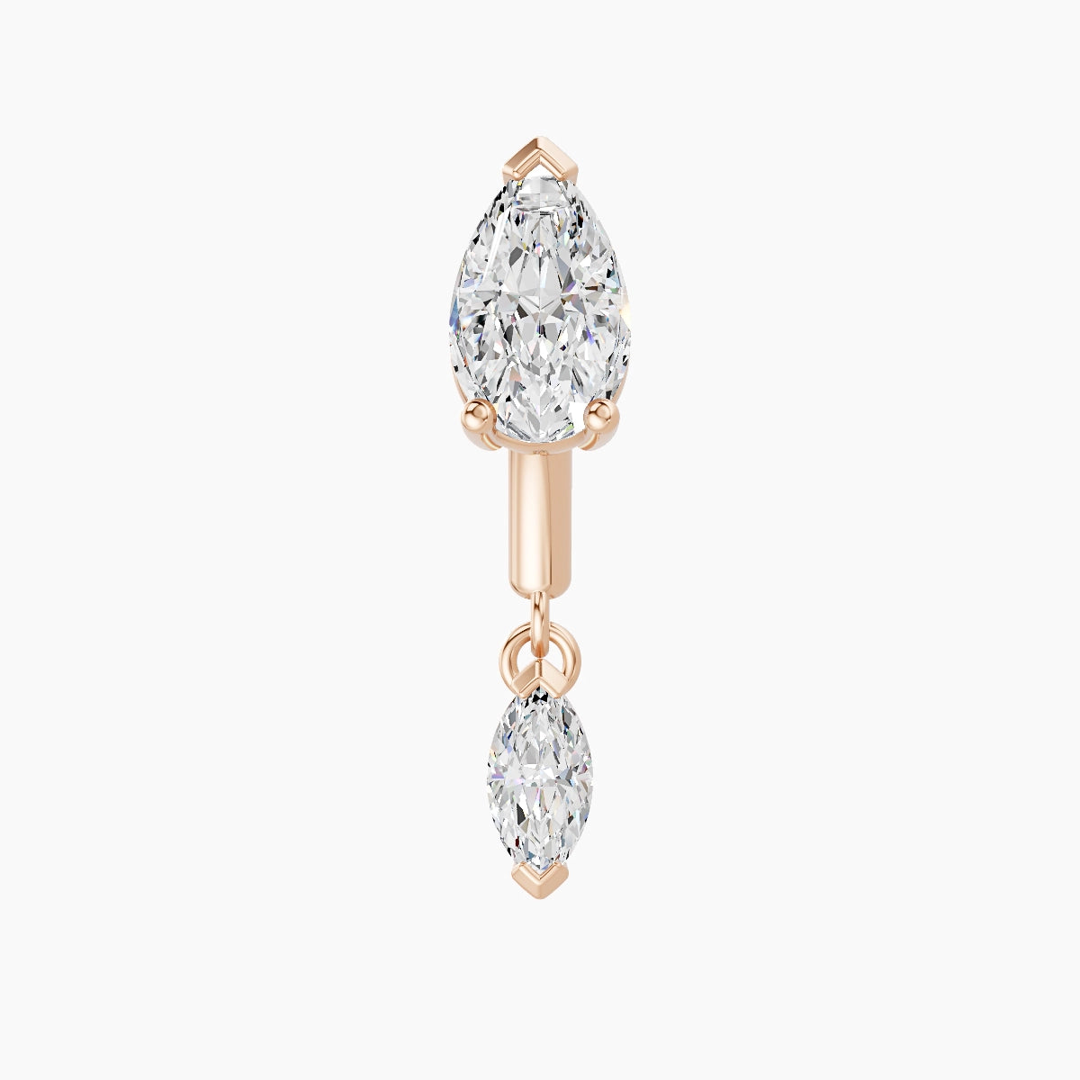 Malo | 18k Rose Gold 6 mm Diamond Rook Piercing