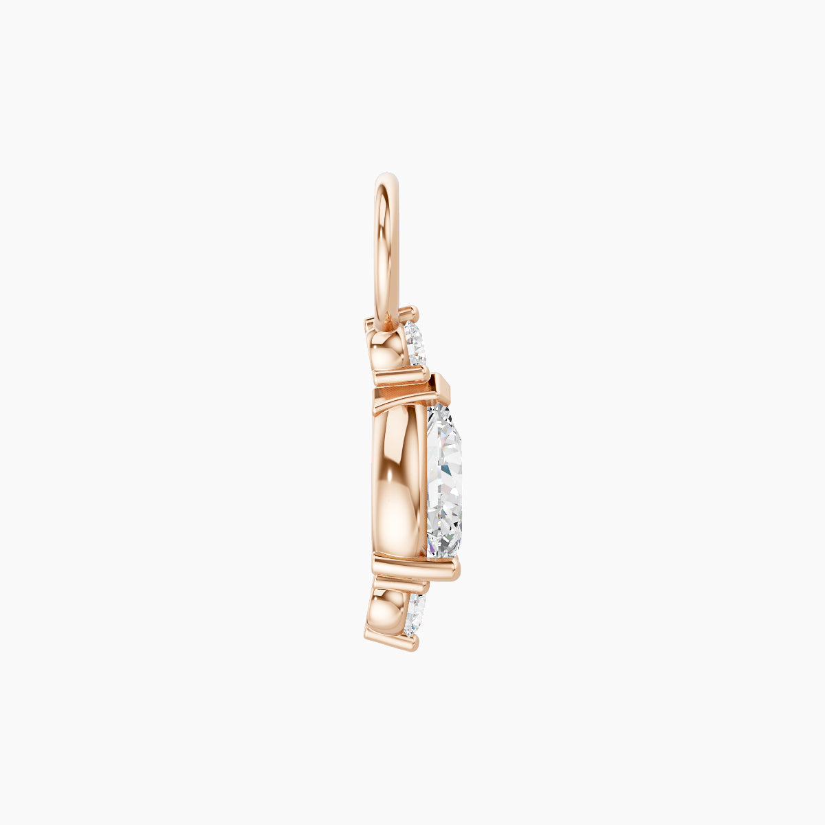 Metis | 18k Rose Gold 9 mm Diamond Charm