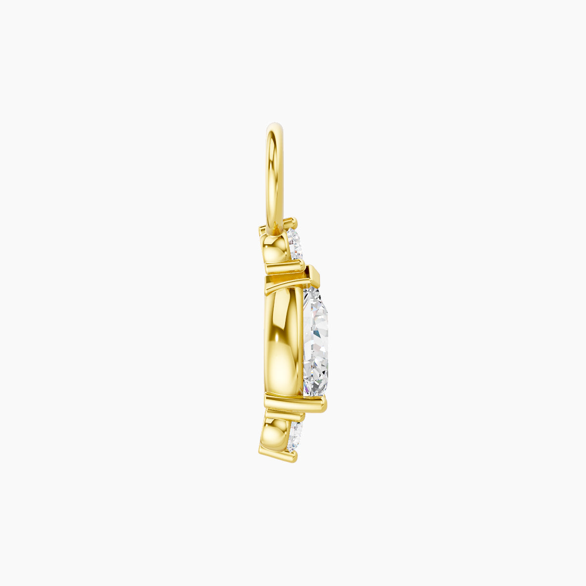 Metis | 18k Yellow Gold 9 mm Diamond Charm