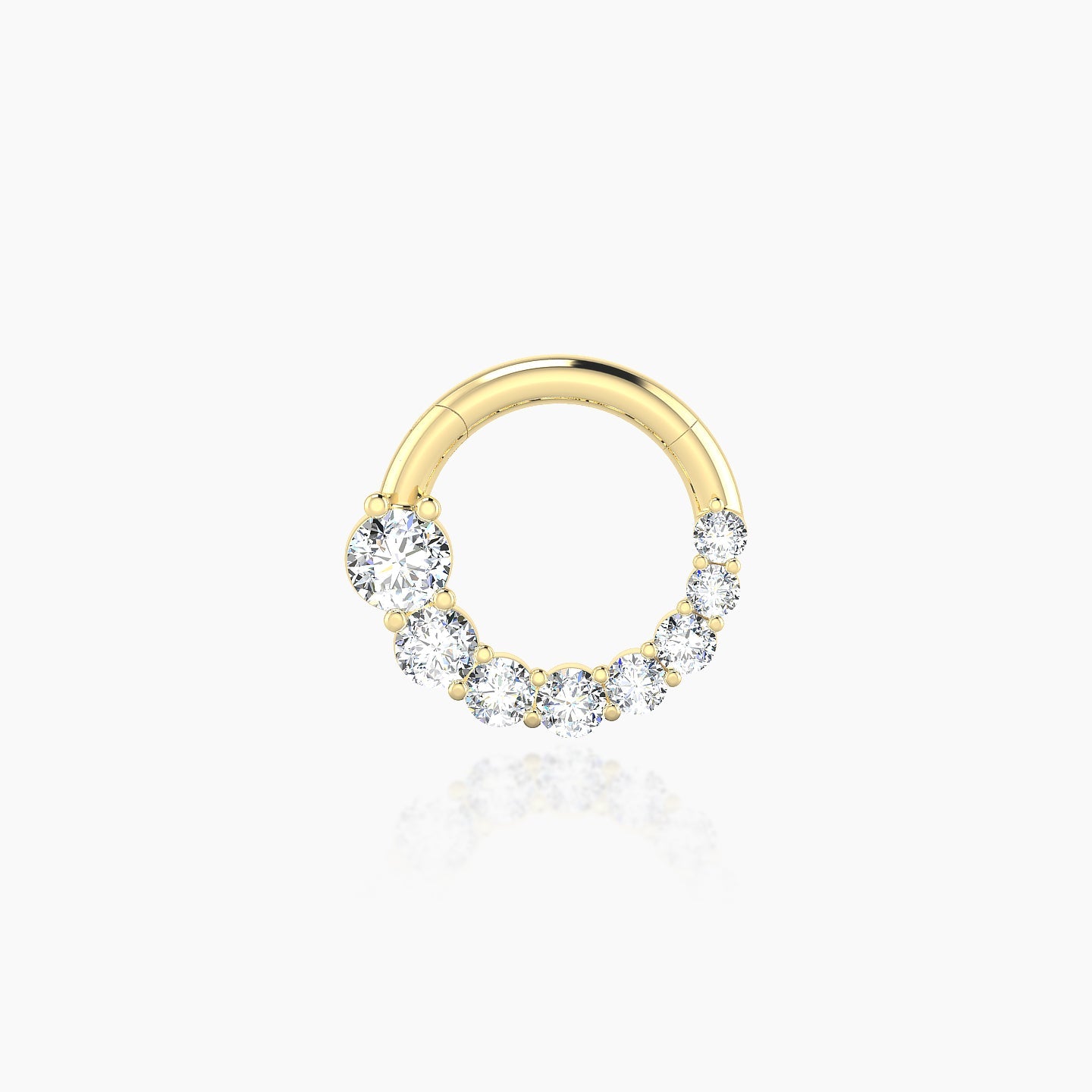 Mily | 18k Yellow Gold 6.5 mm Diamond Septum Piercing