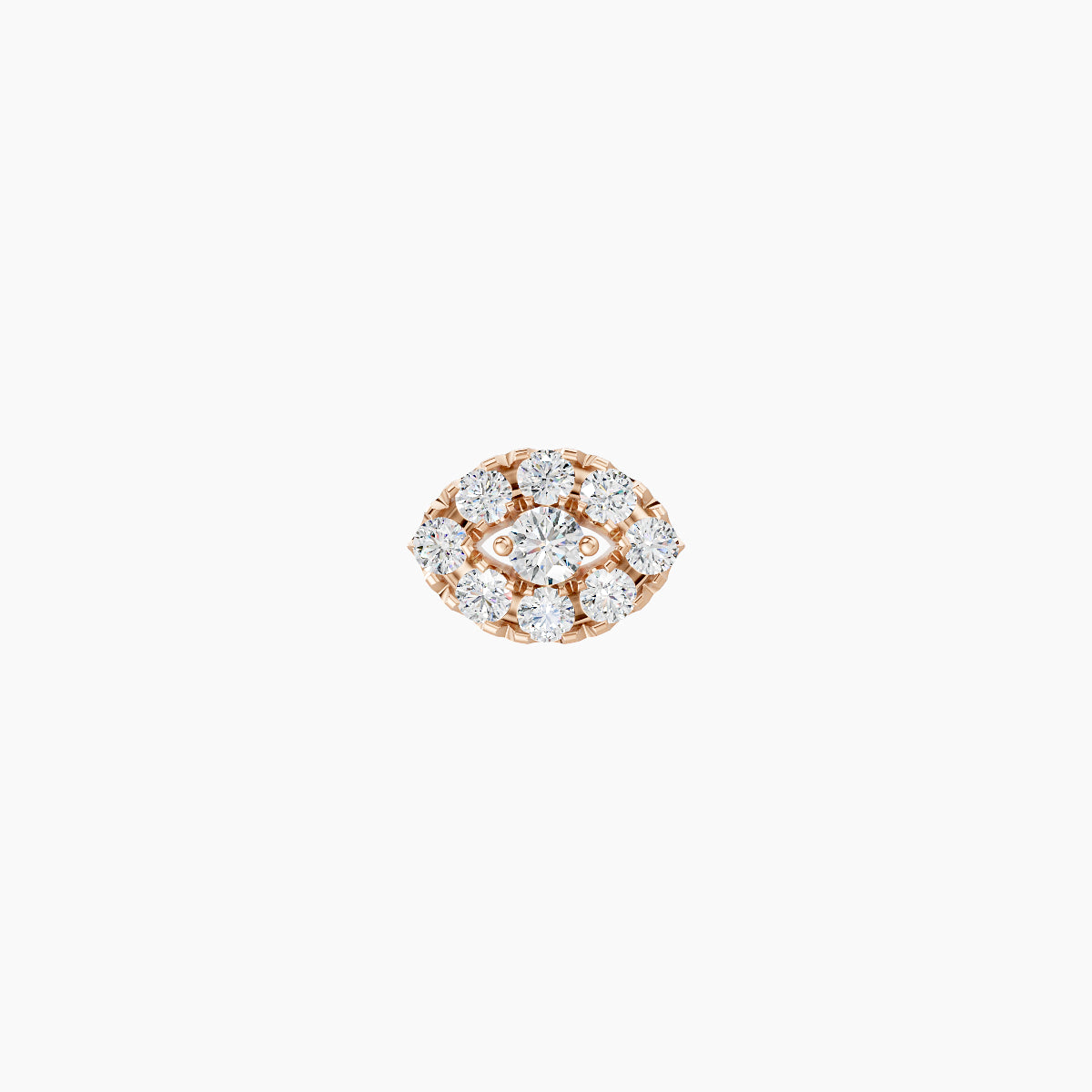 Minerva | 18k Rose Gold 5.5 mm 5 mm Eye Diamond Piercing