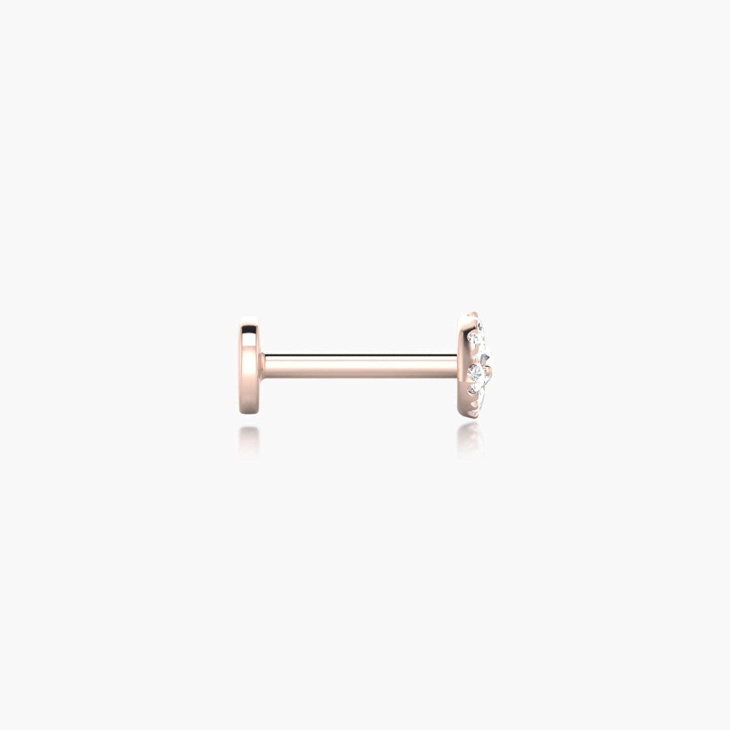 Minerva | 18k Rose Gold 5 mm 6.5 mm Eye Diamond Piercing