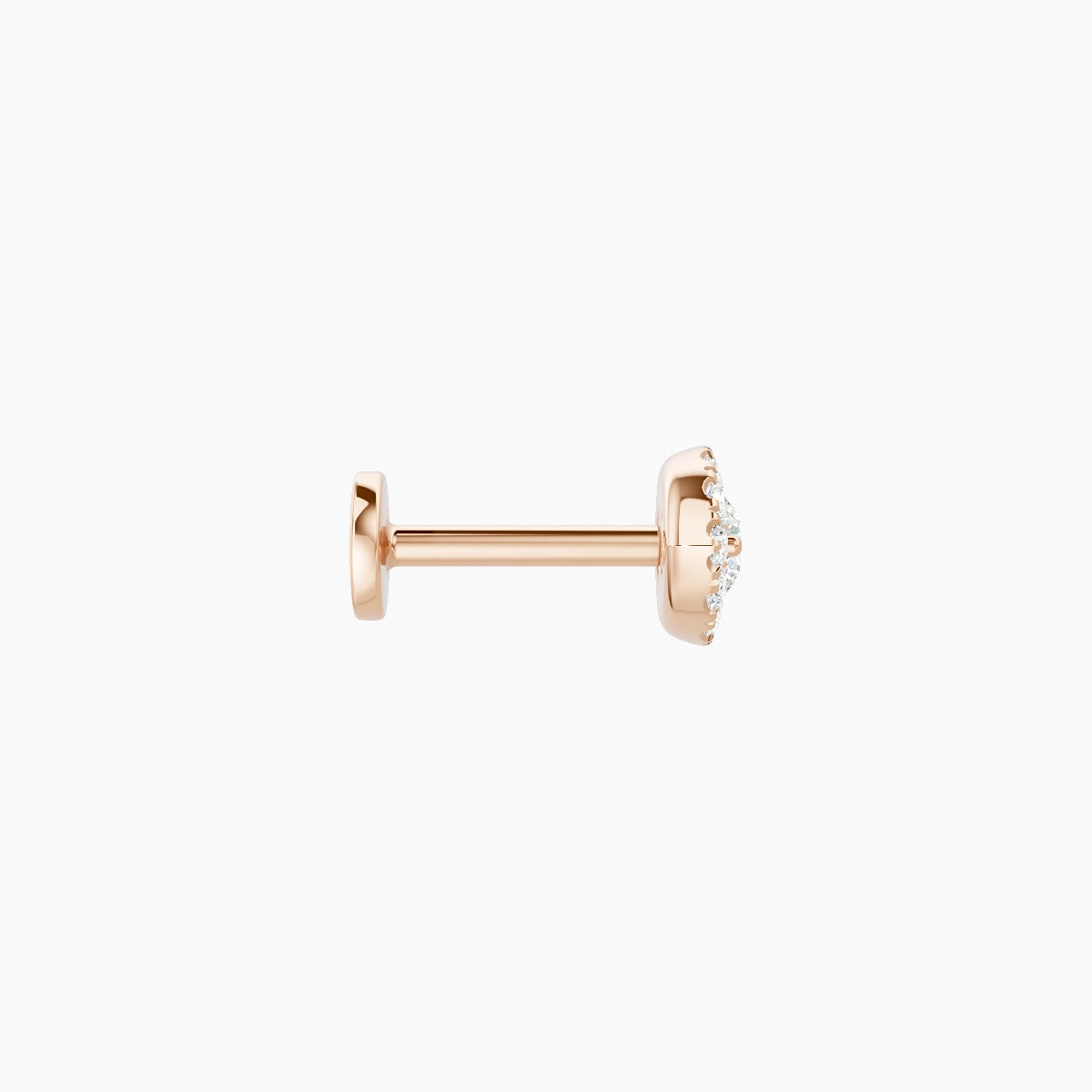 Minerva | 18k Rose Gold 7.2 mm 6.5 mm Eye Diamond Piercing