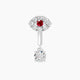 Minerva | Eye Ruby & Diamond Rook Piercing
