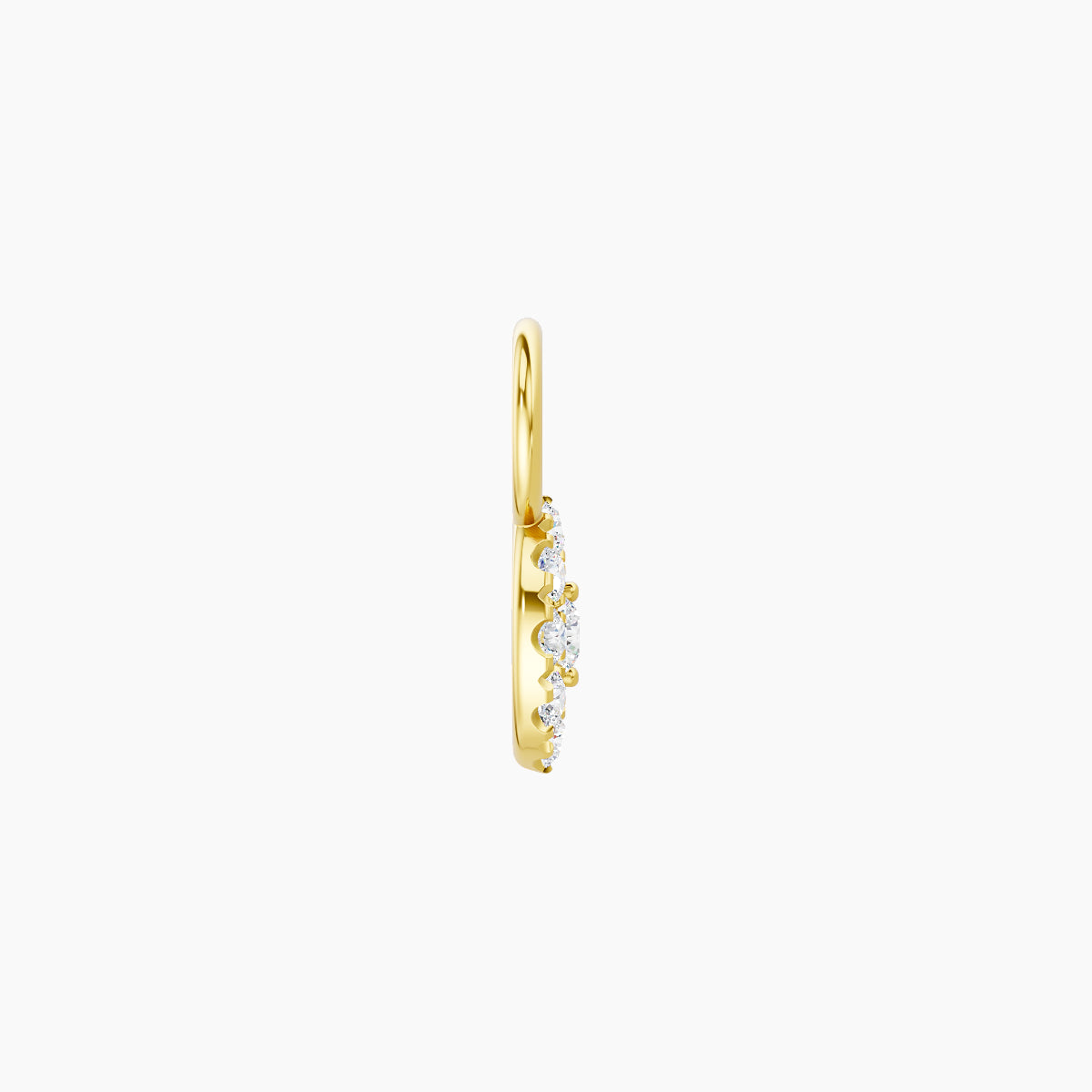 Minerve | Charm Œil Diamant Or Jaune 18k Hypoallergénique 5.5 mm