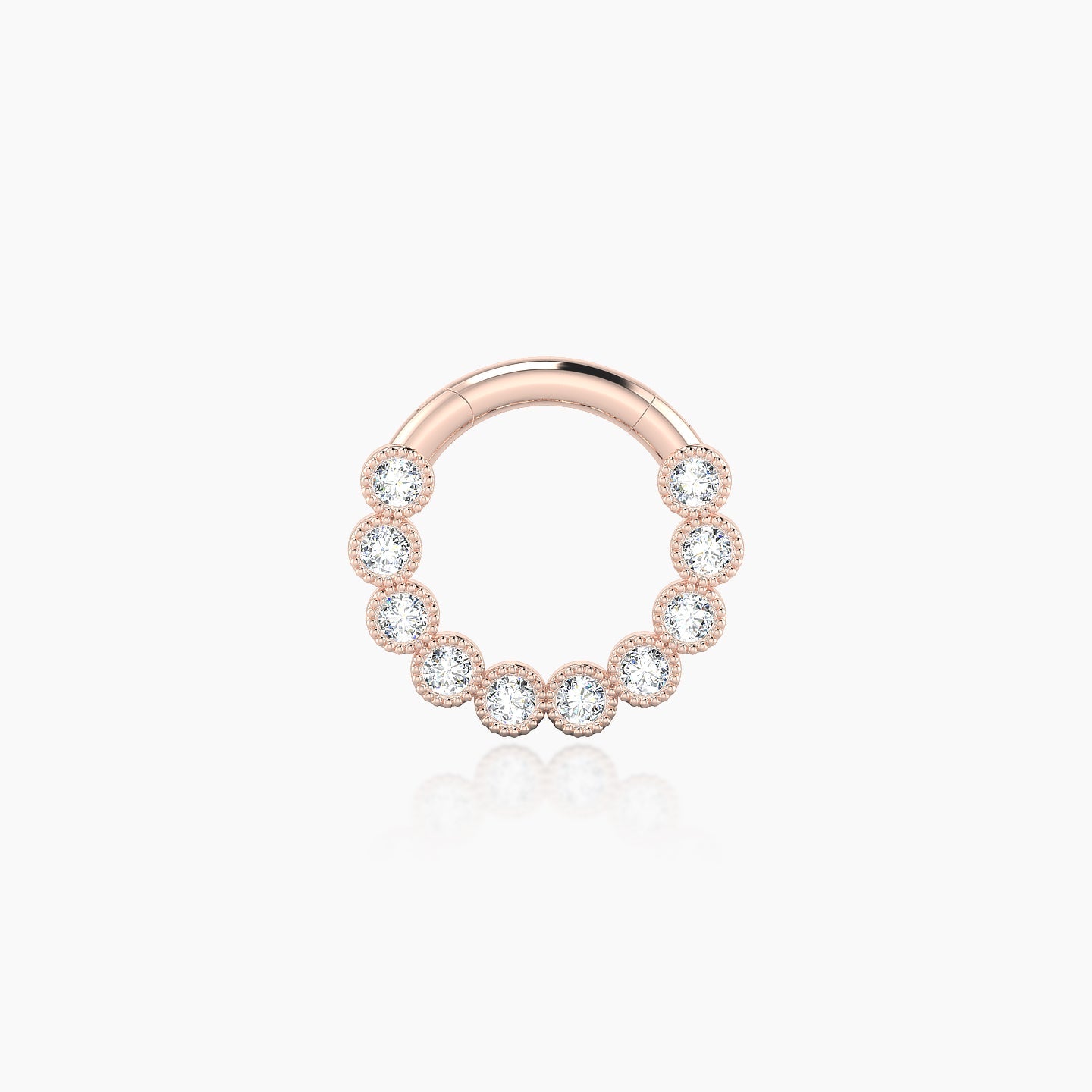 Naya | 18k Rose Gold 6.5 mm Diamond Daith Piercing