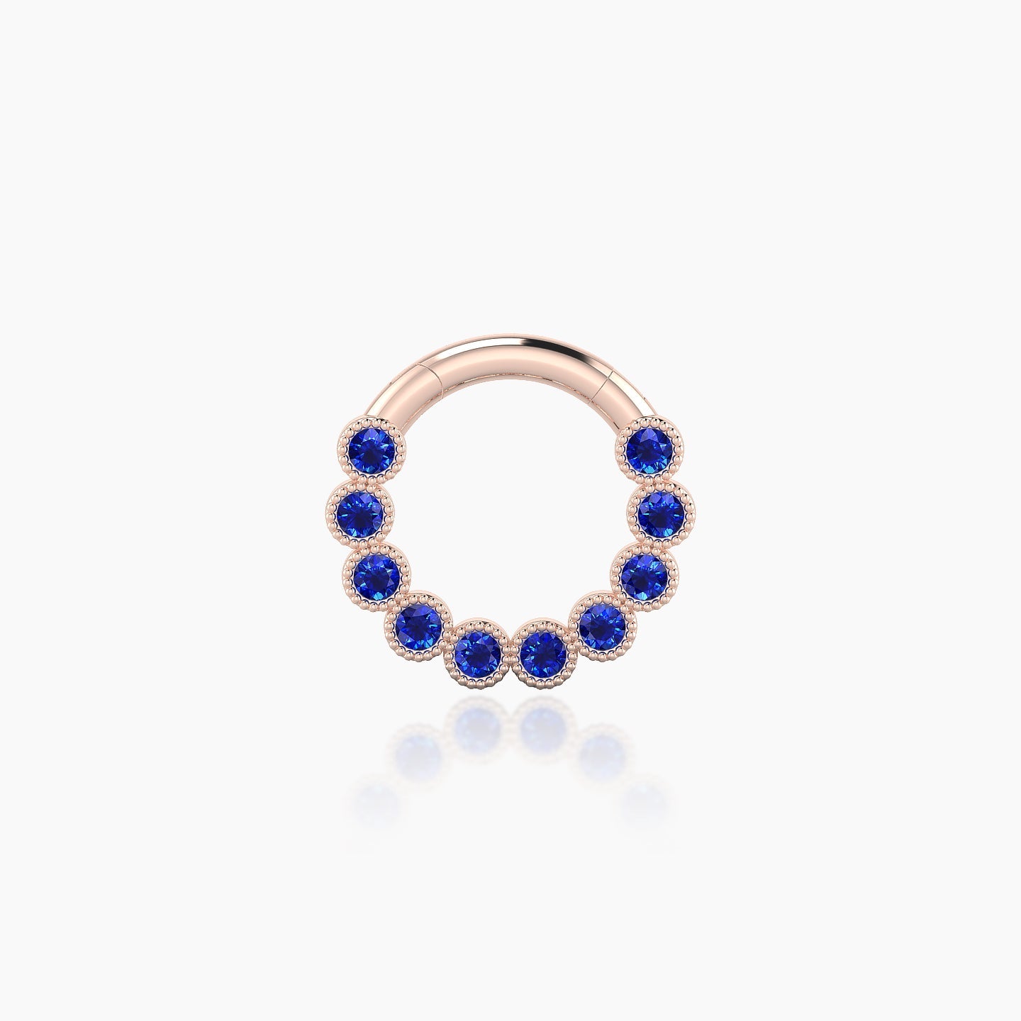 Naya | 18k Rose Gold 6.5 mm Sapphire Daith Piercing