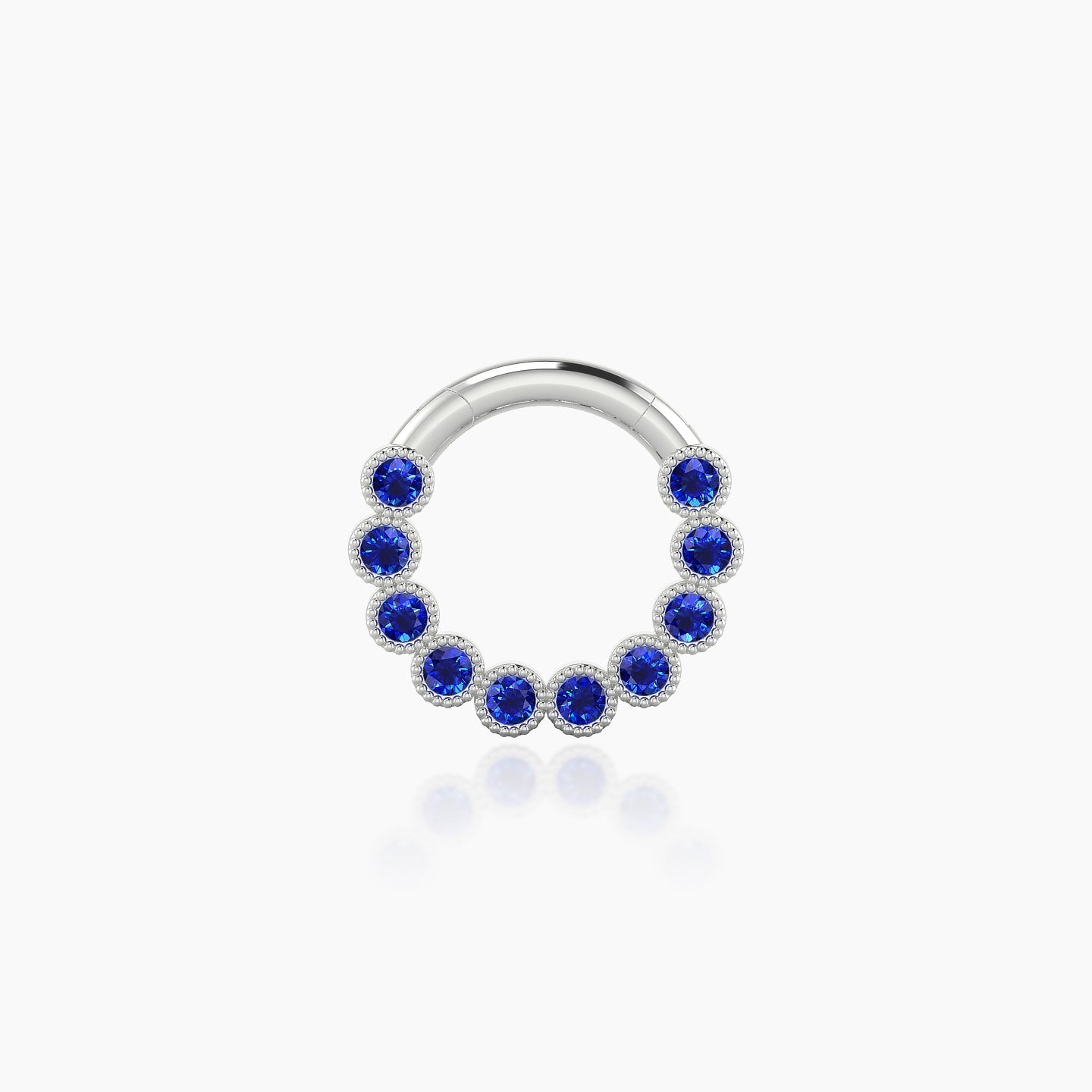 Naya | 18k White Gold 6.5 mm Sapphire Daith Piercing