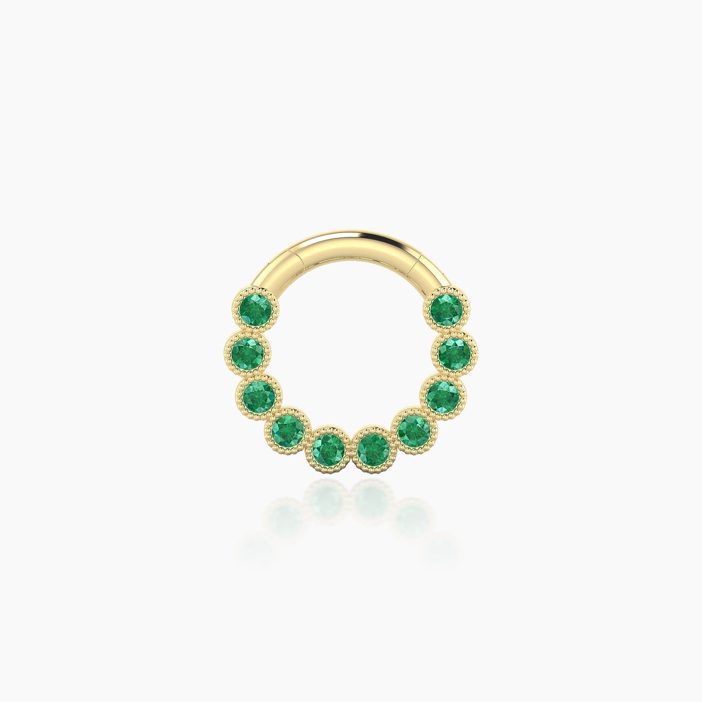 Naya | 18k Yellow Gold 6.5 mm Emerald Daith Piercing