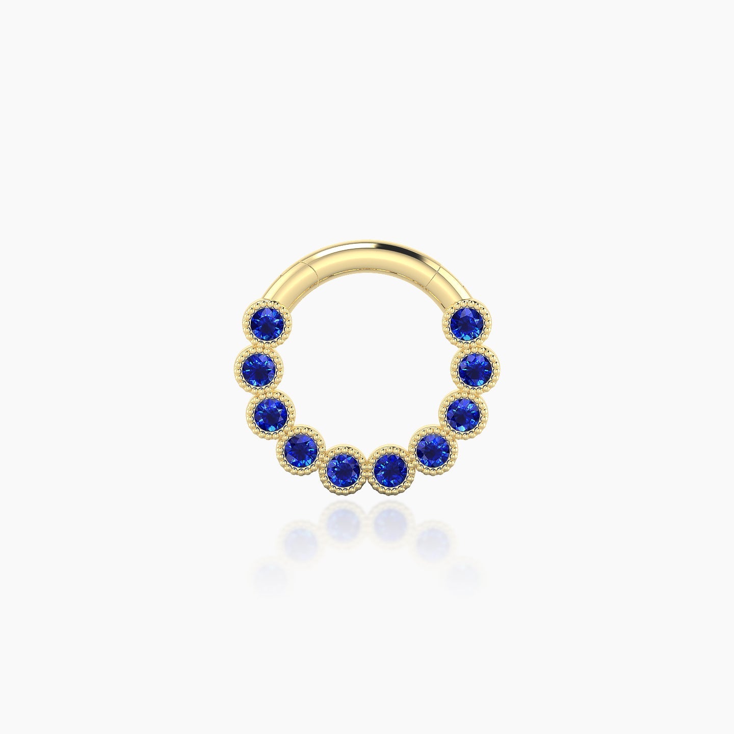 Naya | 18k Yellow Gold 6.5 mm Sapphire Daith Piercing