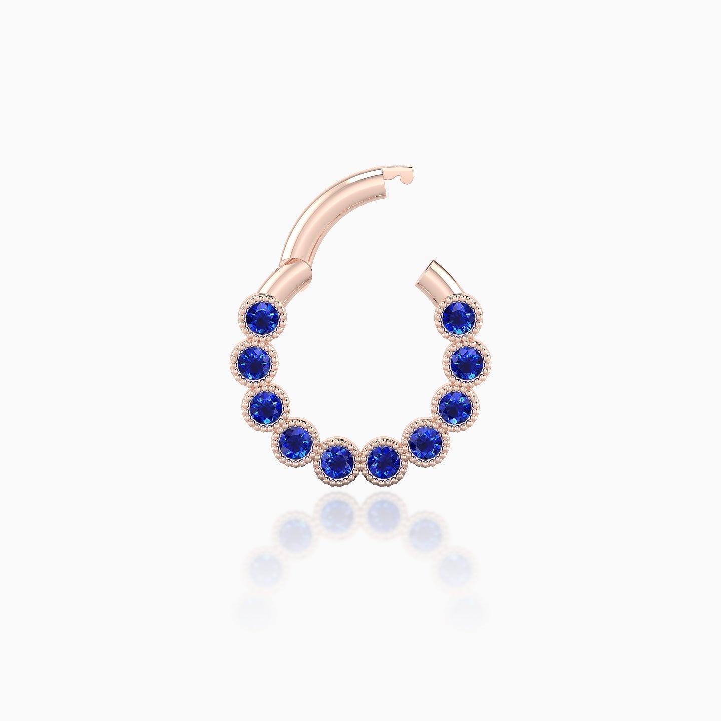 Naya | 18k Rose Gold 6.5 mm Sapphire Daith Piercing