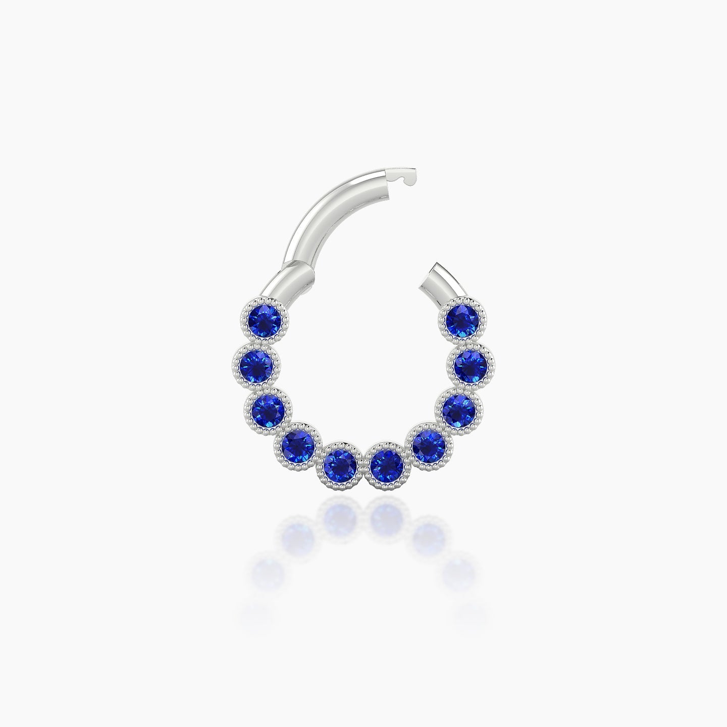 Naya | 18k White Gold 6.5 mm Sapphire Daith Piercing