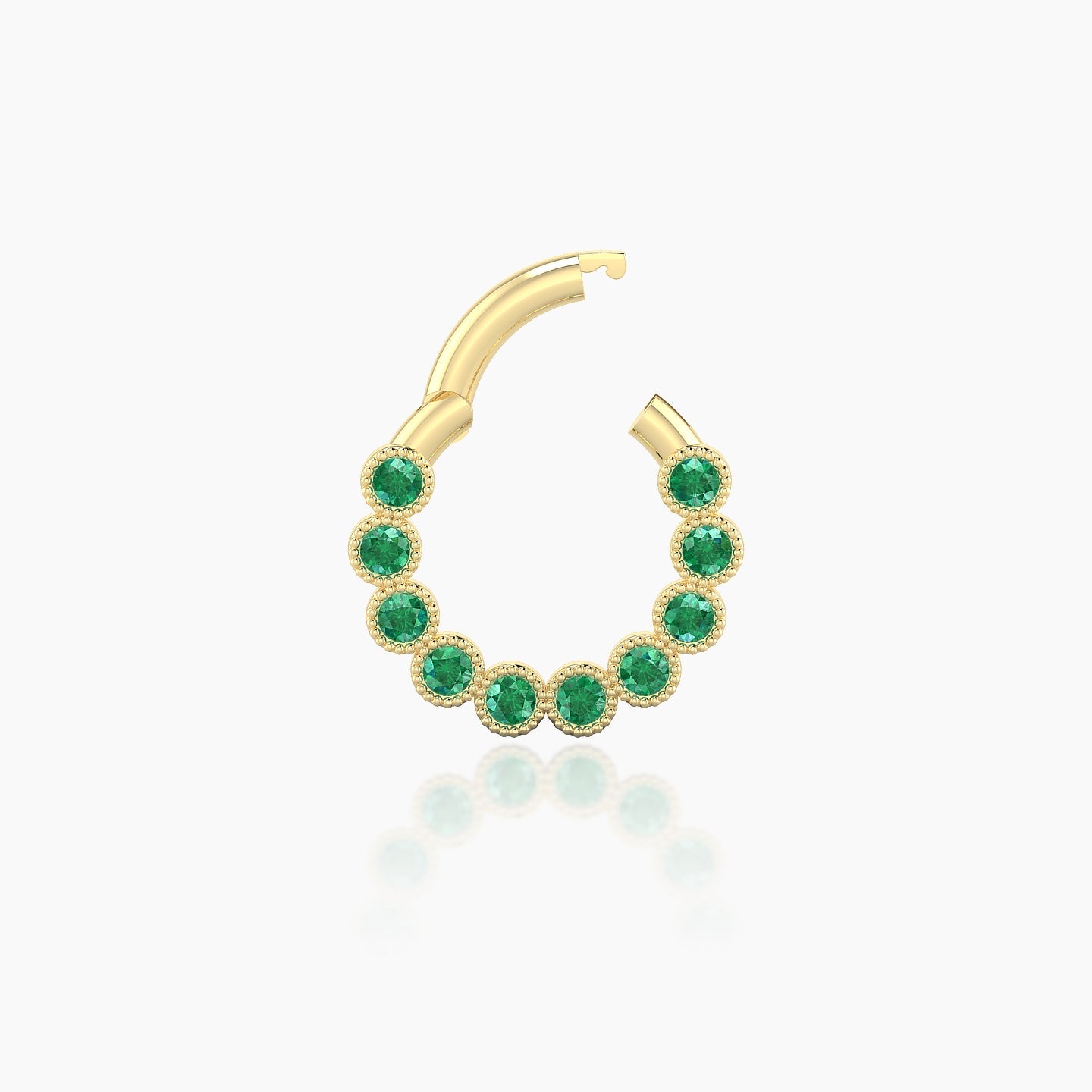 Naya | 18k Yellow Gold 6.5 mm Emerald Daith Piercing