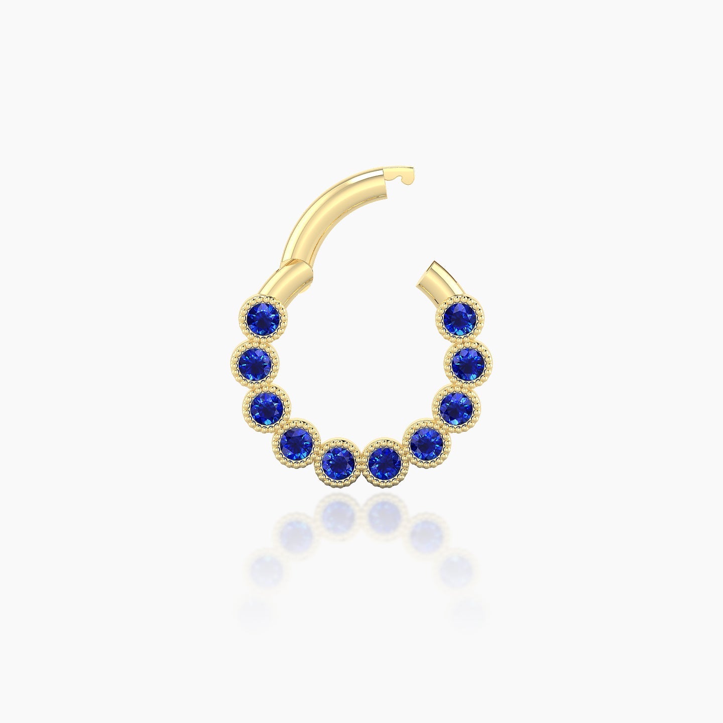 Naya | 18k Yellow Gold 6.5 mm Sapphire Daith Piercing