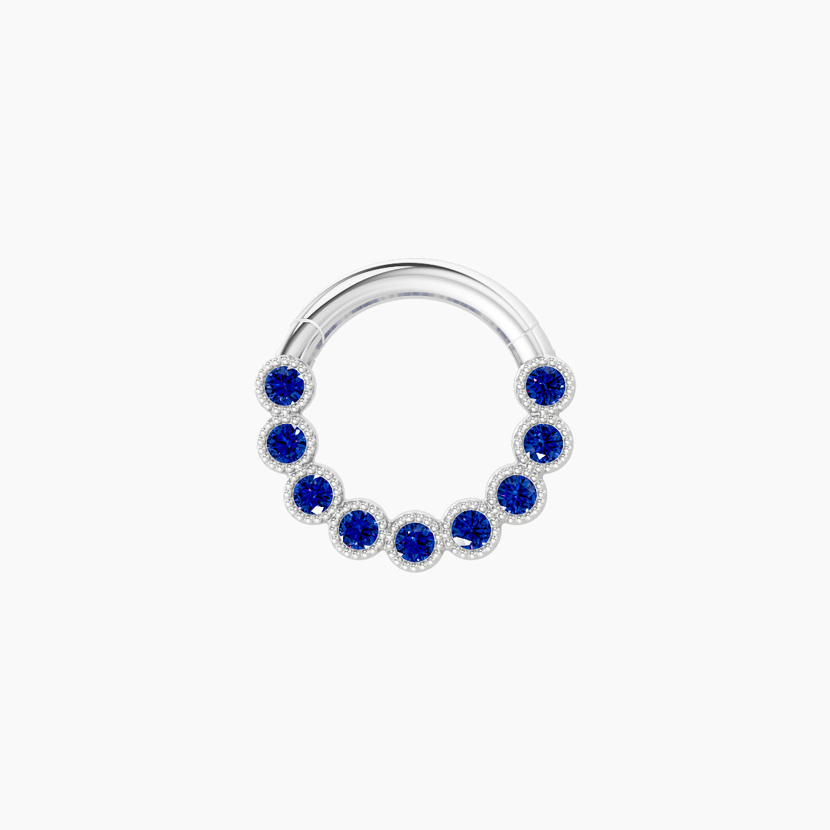 Naya | 18k White Gold 6.5 mm Sapphire Septum Piercing