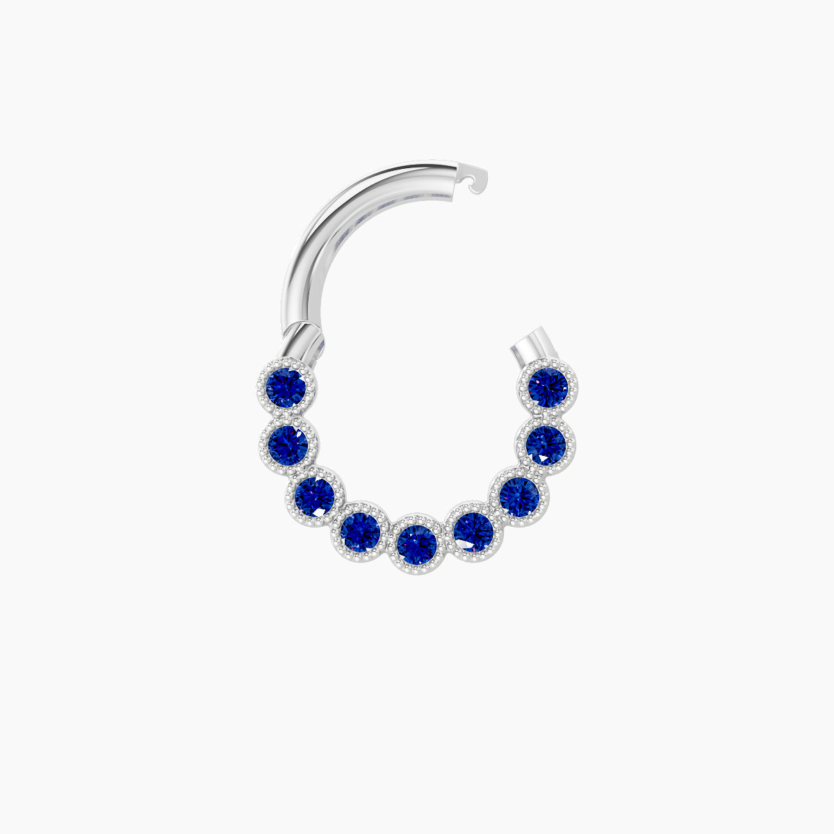 Naya | 18k White Gold 6.5 mm Sapphire Septum Piercing