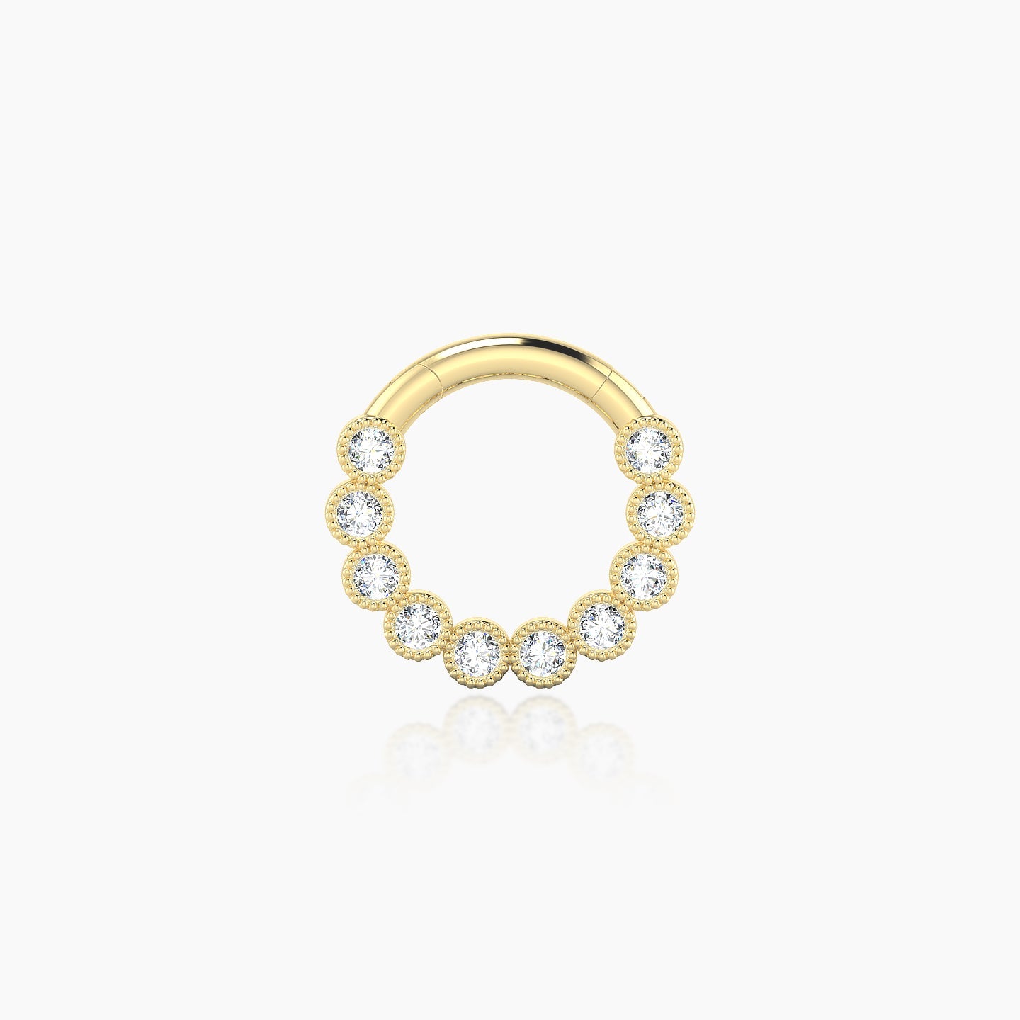 Naya | 18k Yellow Gold 6.5 mm Diamond Septum Piercing