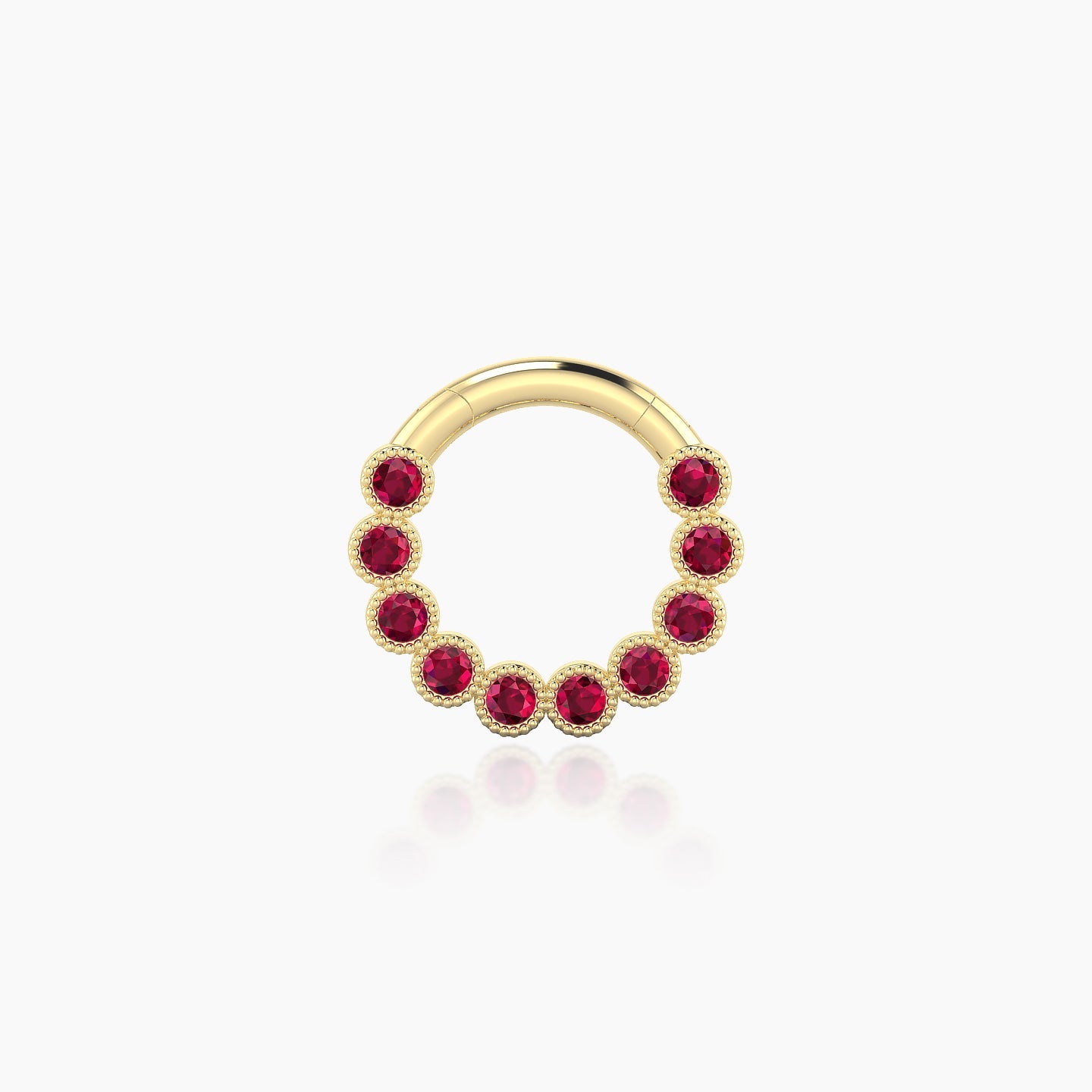 Naya | 18k Yellow Gold 6.5 mm Ruby Septum Piercing