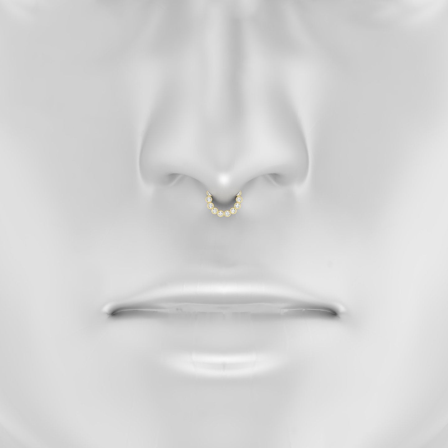 Naya | 18k Yellow Gold 6.5 mm Diamond Septum Piercing