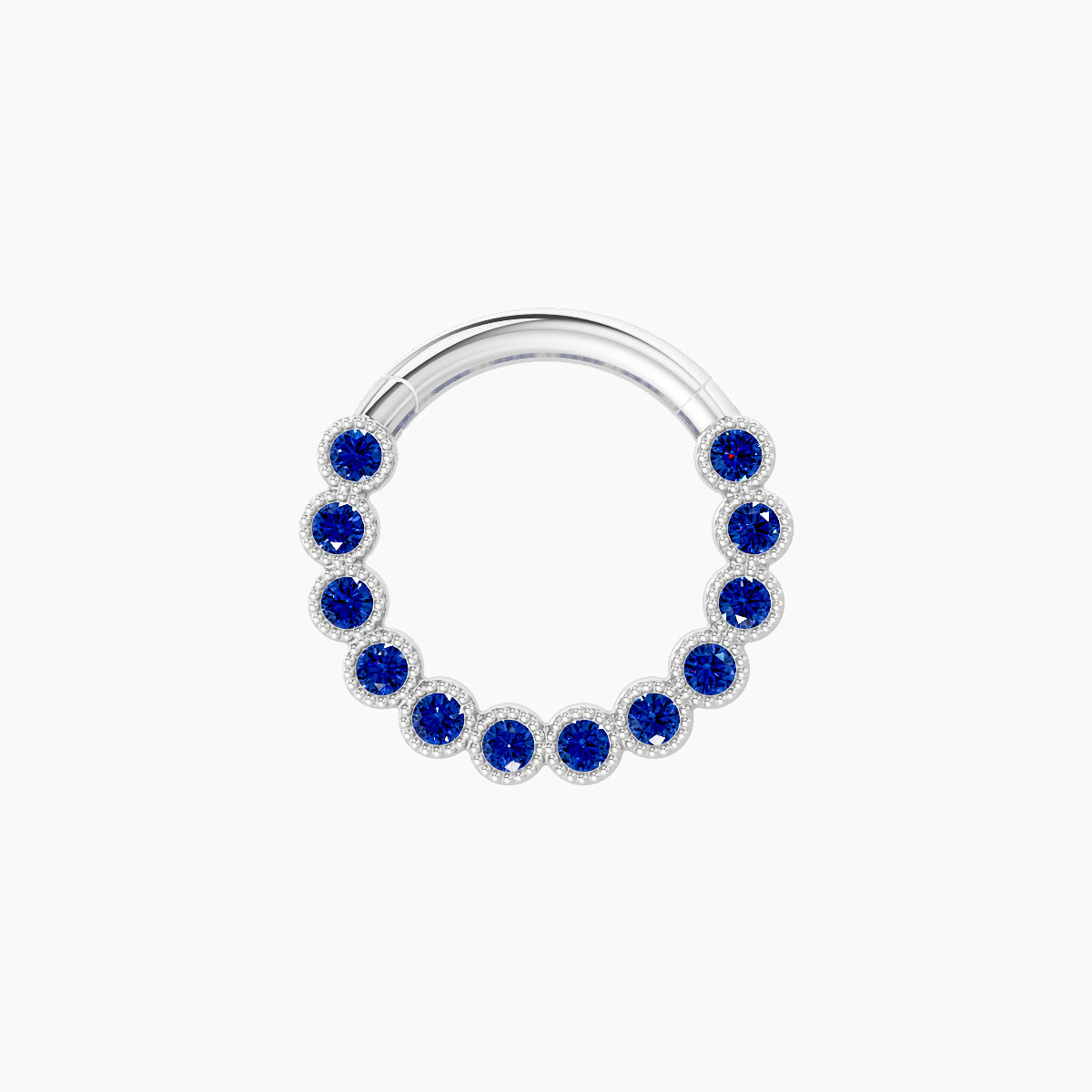 Naya | 18k White Gold 8 mm Sapphire Daith Piercing