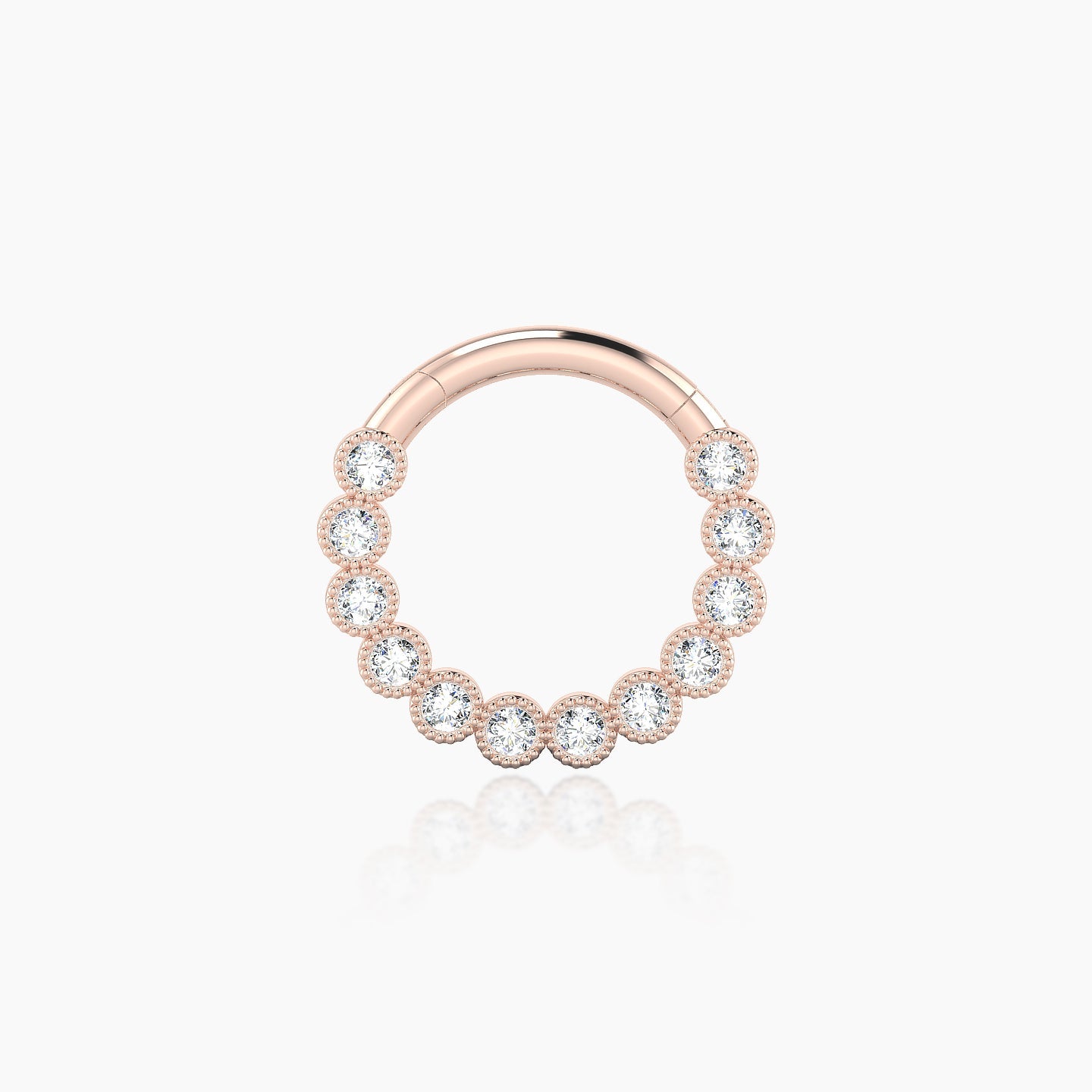 Naya | 18k Rose Gold 8 mm Diamond Daith Piercing