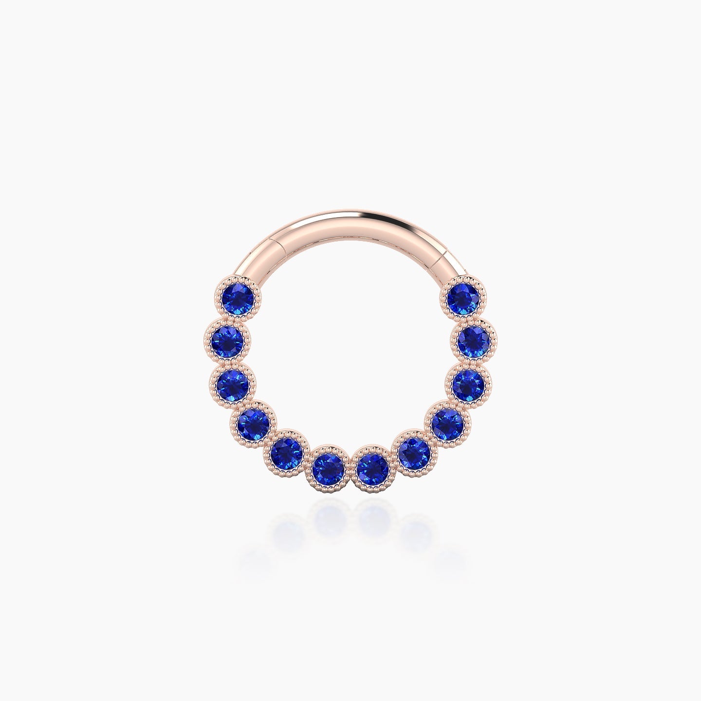 Naya | 18k Rose Gold 8 mm Sapphire Daith Piercing