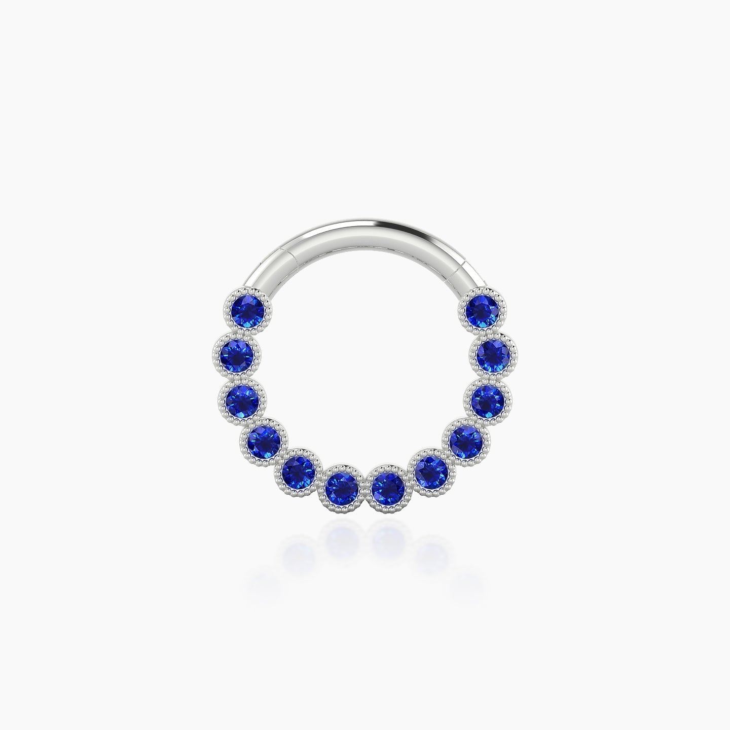 Naya | 18k White Gold 8 mm Sapphire Daith Piercing