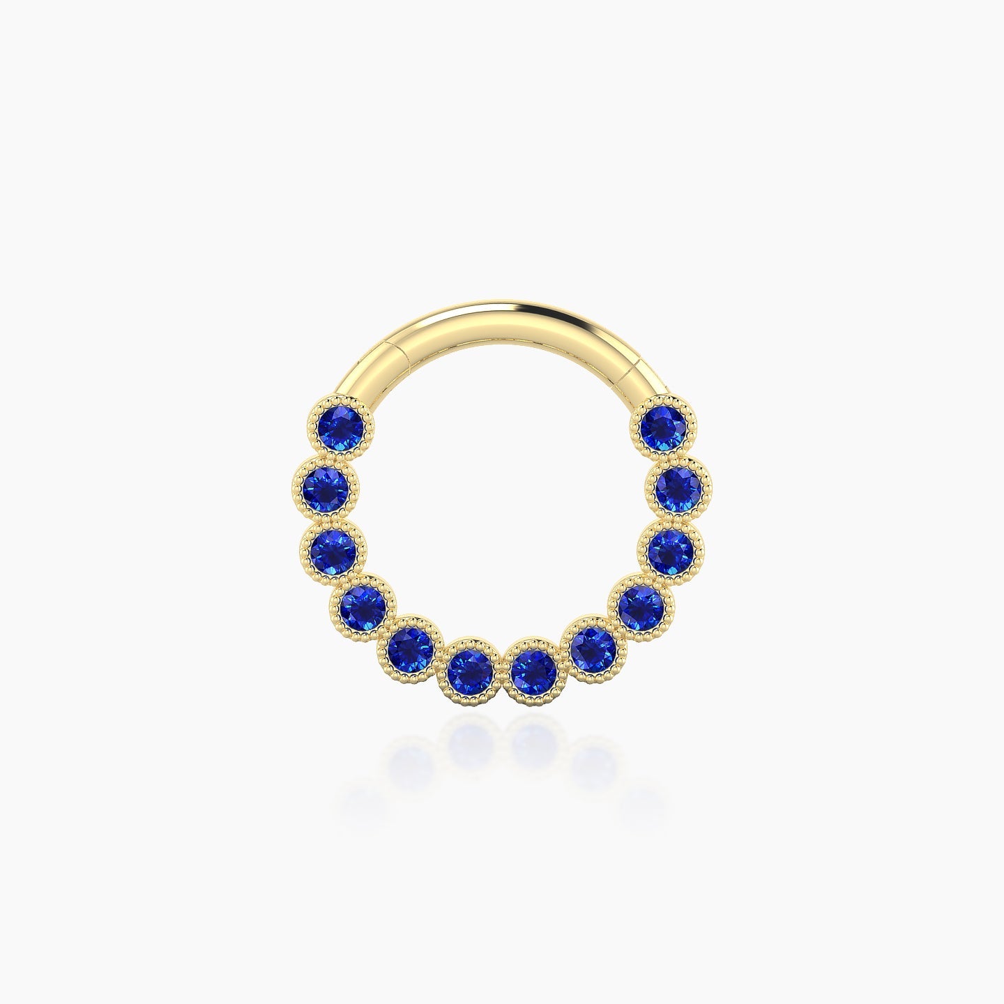 Naya | 18k Yellow Gold 8 mm Sapphire Daith Piercing