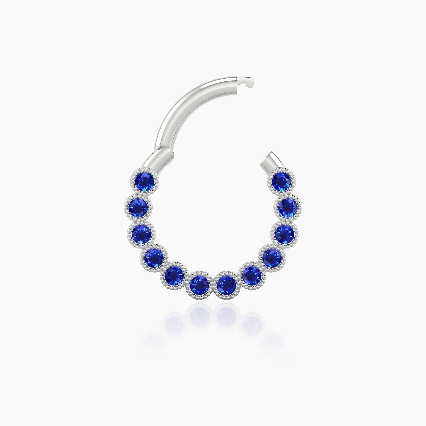 Naya | 18k White Gold 8 mm Sapphire Daith Piercing