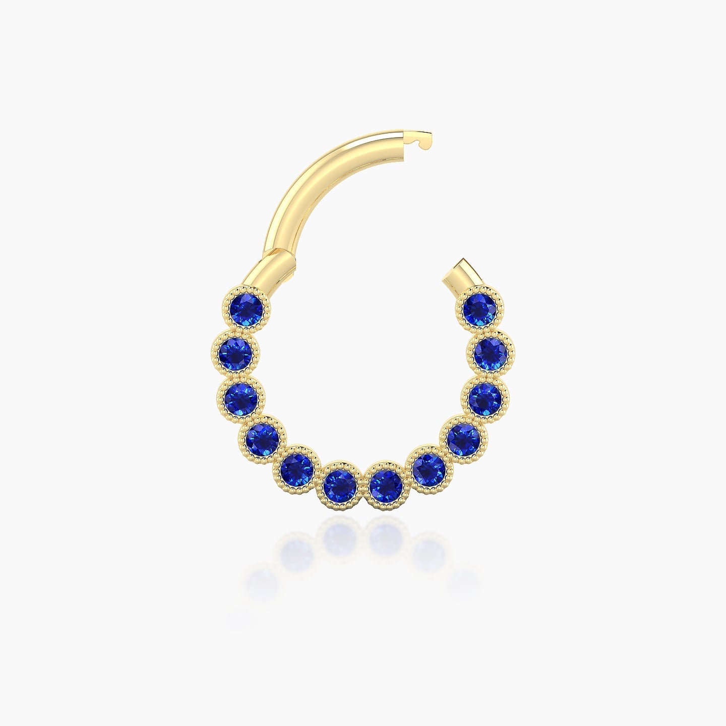 Naya | 18k Yellow Gold 8 mm Sapphire Daith Piercing