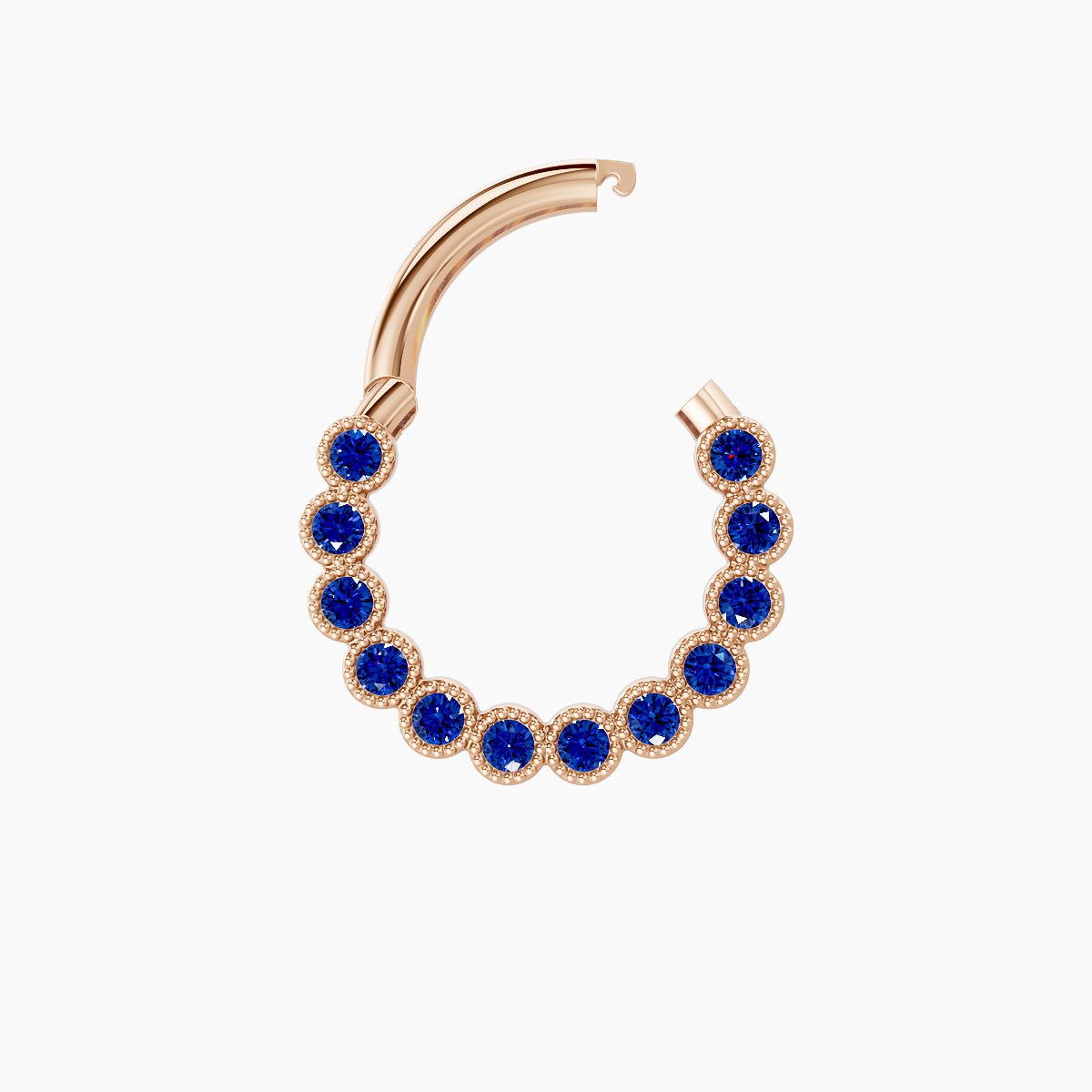 Naya | 18k Rose Gold 8 mm Sapphire Septum Piercing