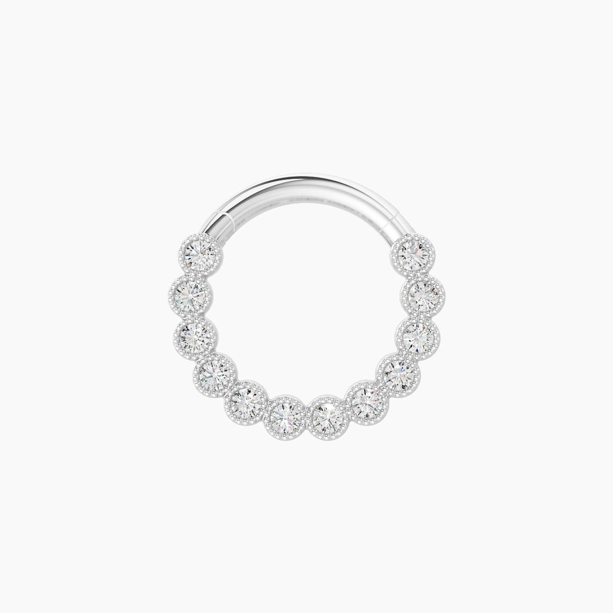 Naya | 18k White Gold 8 mm Diamond Septum Piercing
