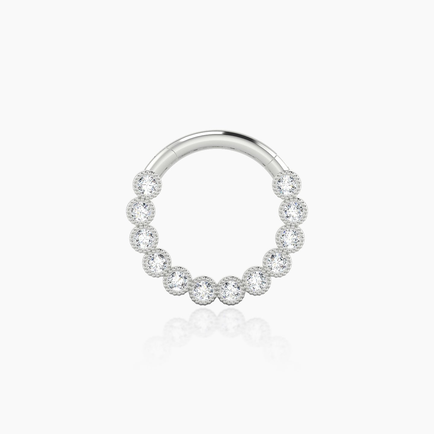 Naya | 18k White Gold 8 mm Diamond Septum Piercing