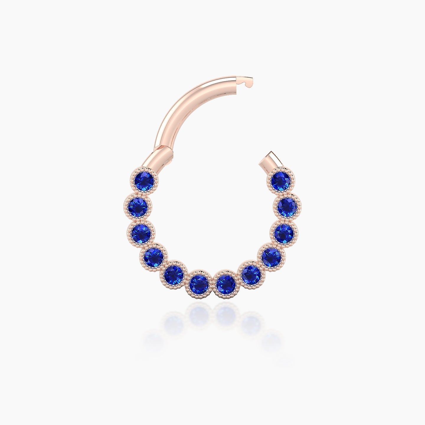 Naya | 18k Rose Gold 8 mm Sapphire Septum Piercing