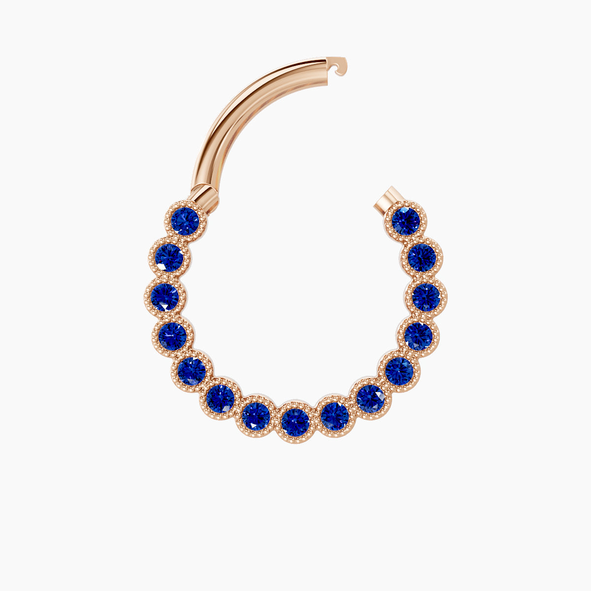 Naya | 18k Rose Gold 9.5 mm Sapphire Septum Piercing