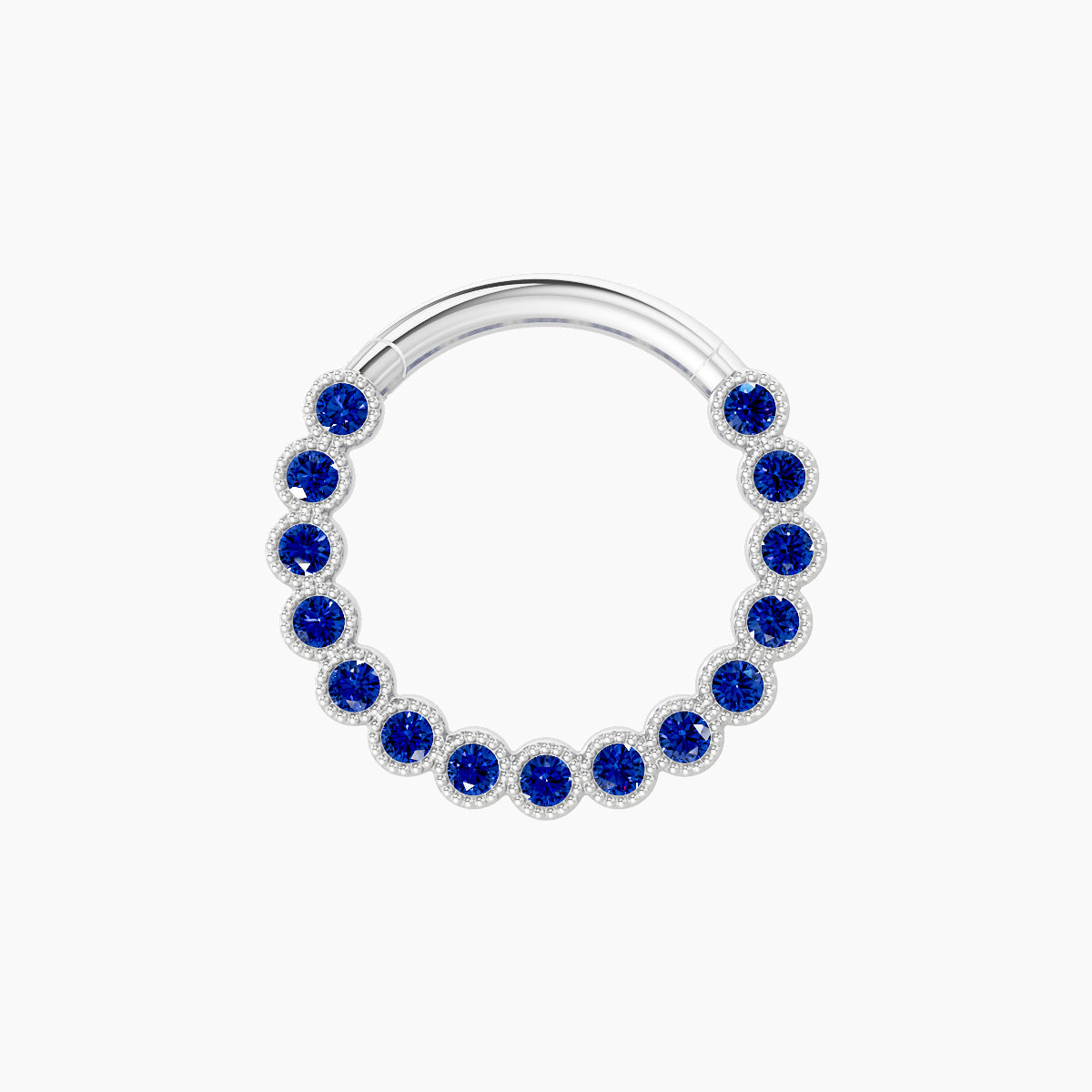 Naya | 18k White Gold 9.5 mm Sapphire Septum Piercing