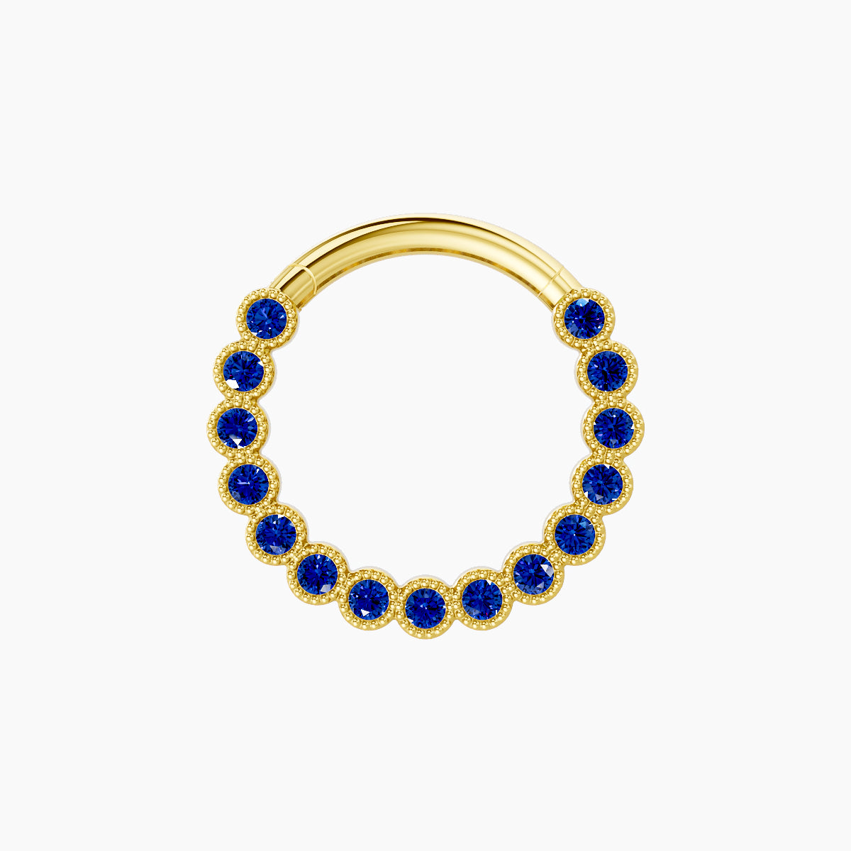 Naya | 18k Yellow Gold 9.5 mm Sapphire Septum Piercing