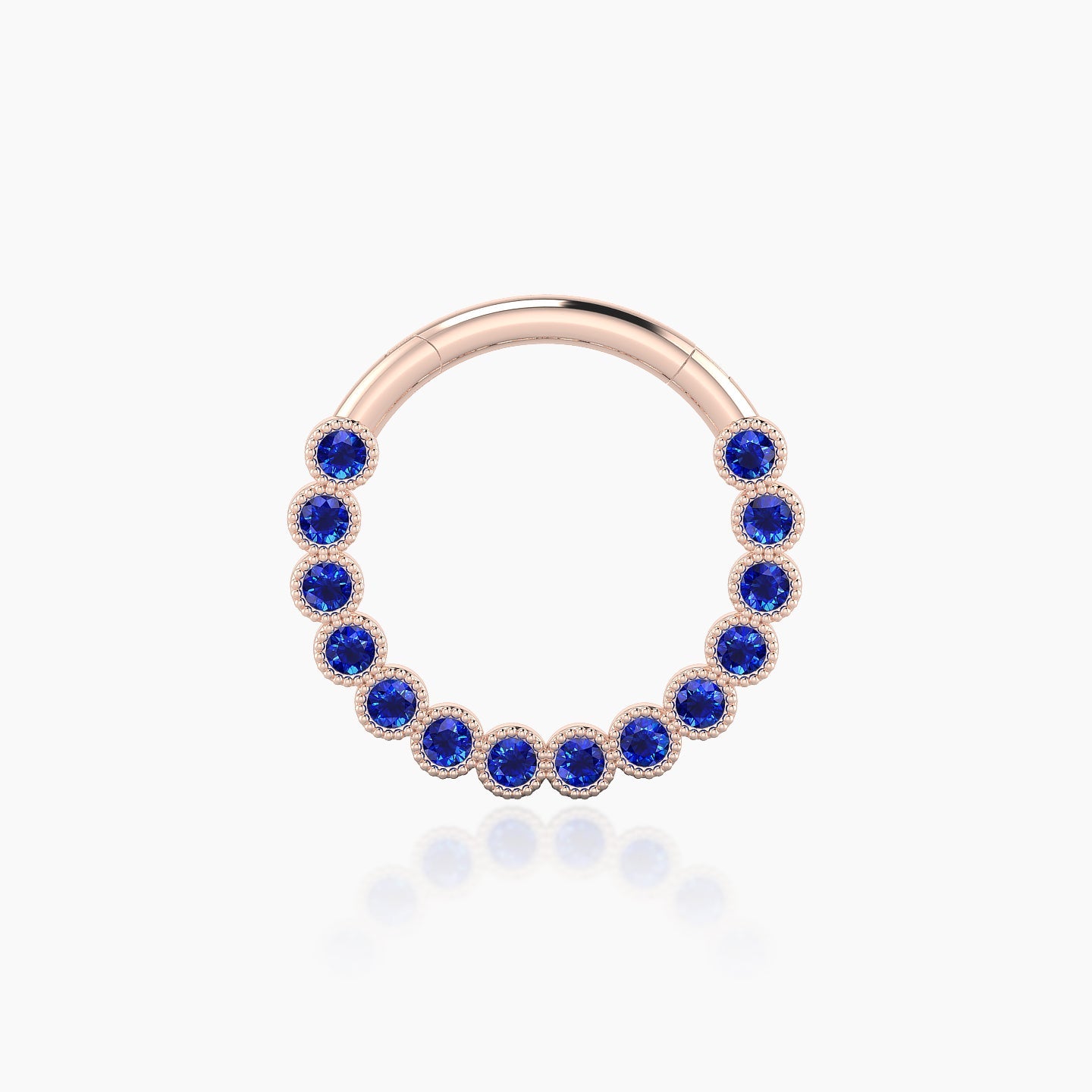 Naya | 18k Rose Gold 9.5 mm Sapphire Septum Piercing