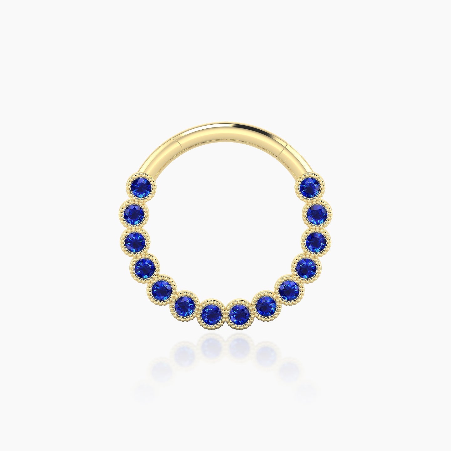 Naya | 18k Yellow Gold 9.5 mm Sapphire Septum Piercing