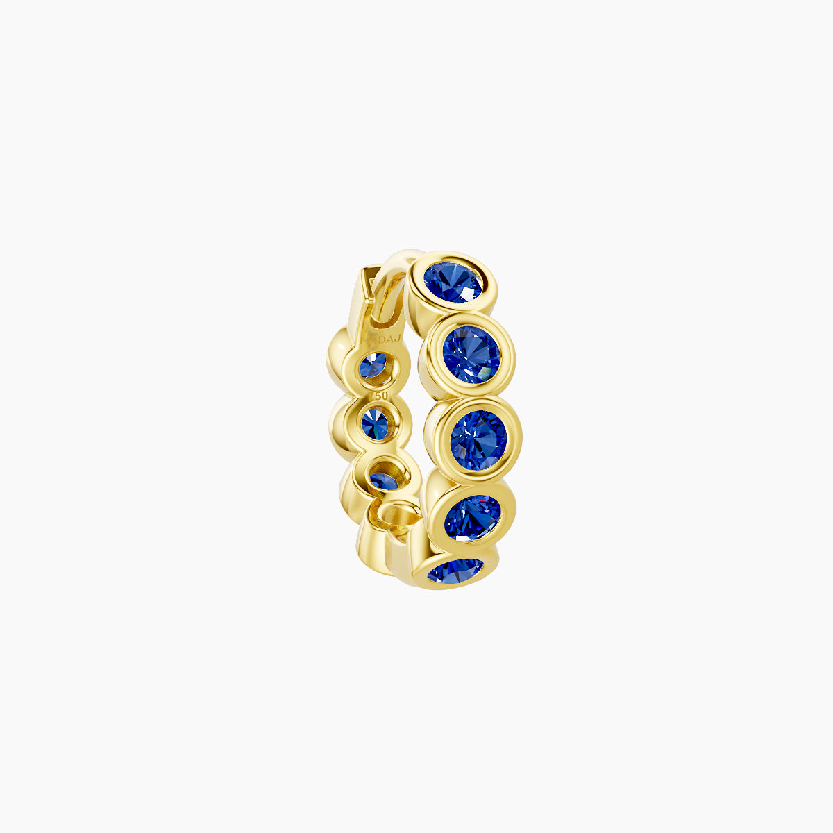 Neith | 18k Yellow Gold 6.5 mm Sapphire Hoop Piercing