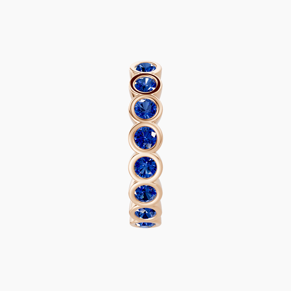 Neith | 18k Rose Gold 9.5 mm Sapphire Hoop Piercing