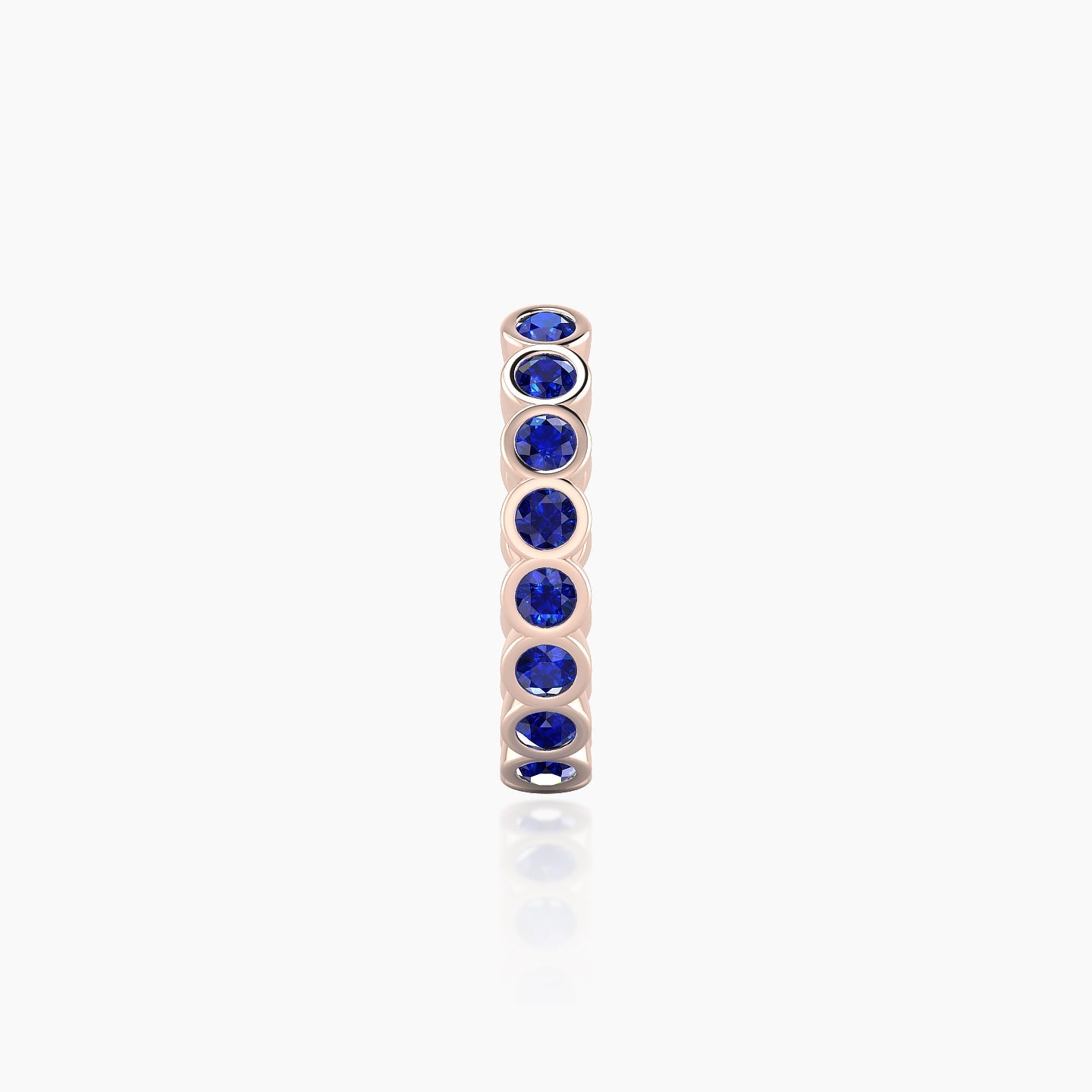 Neith | 18k Rose Gold 9.5 mm Sapphire Hoop Piercing