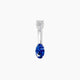 Nut | Oval Sapphire & Diamond Belly Piercing
