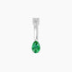 Nut | Pear Emerald & Diamond Belly Piercing
