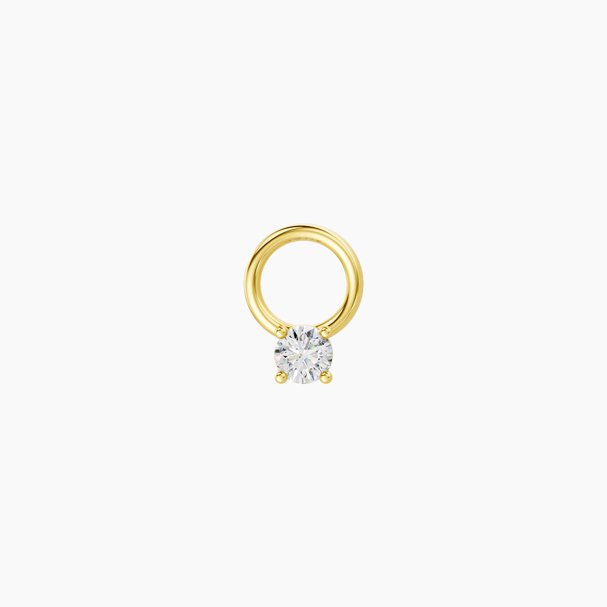 Nut | 18k Yellow Gold 2 mm Round Diamond Charm